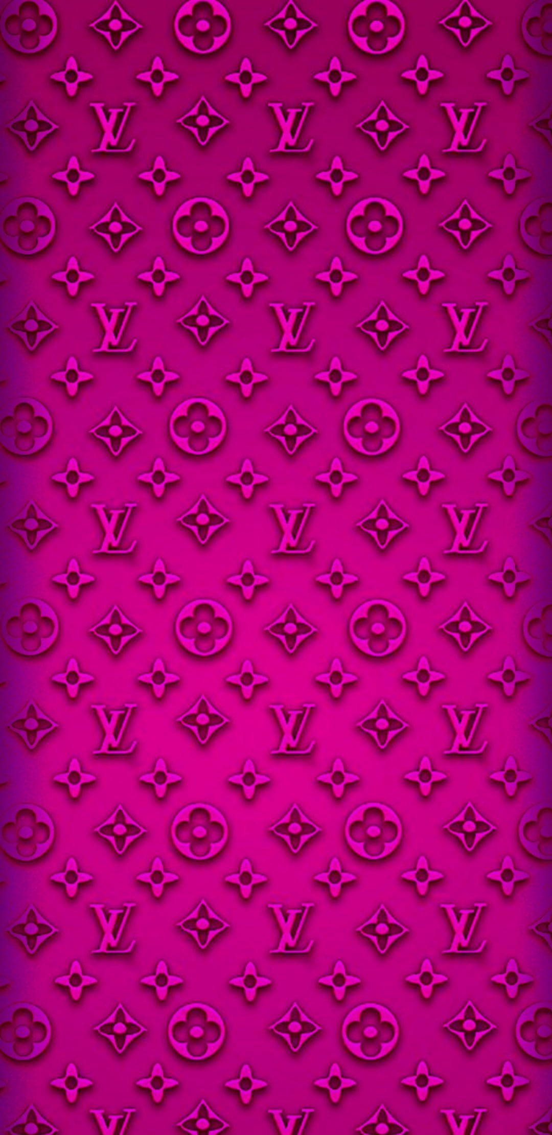 3d, radiant pink, louis vuitton, Full HD Phone Wallpaper