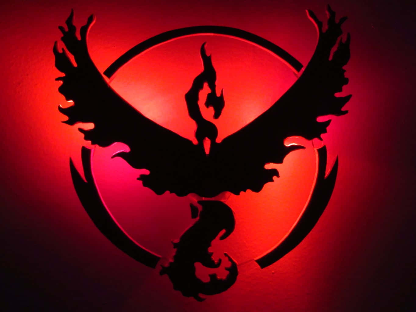3d Pokemon Go, phoenix, black silhouette, HD Desktop Wallpaper