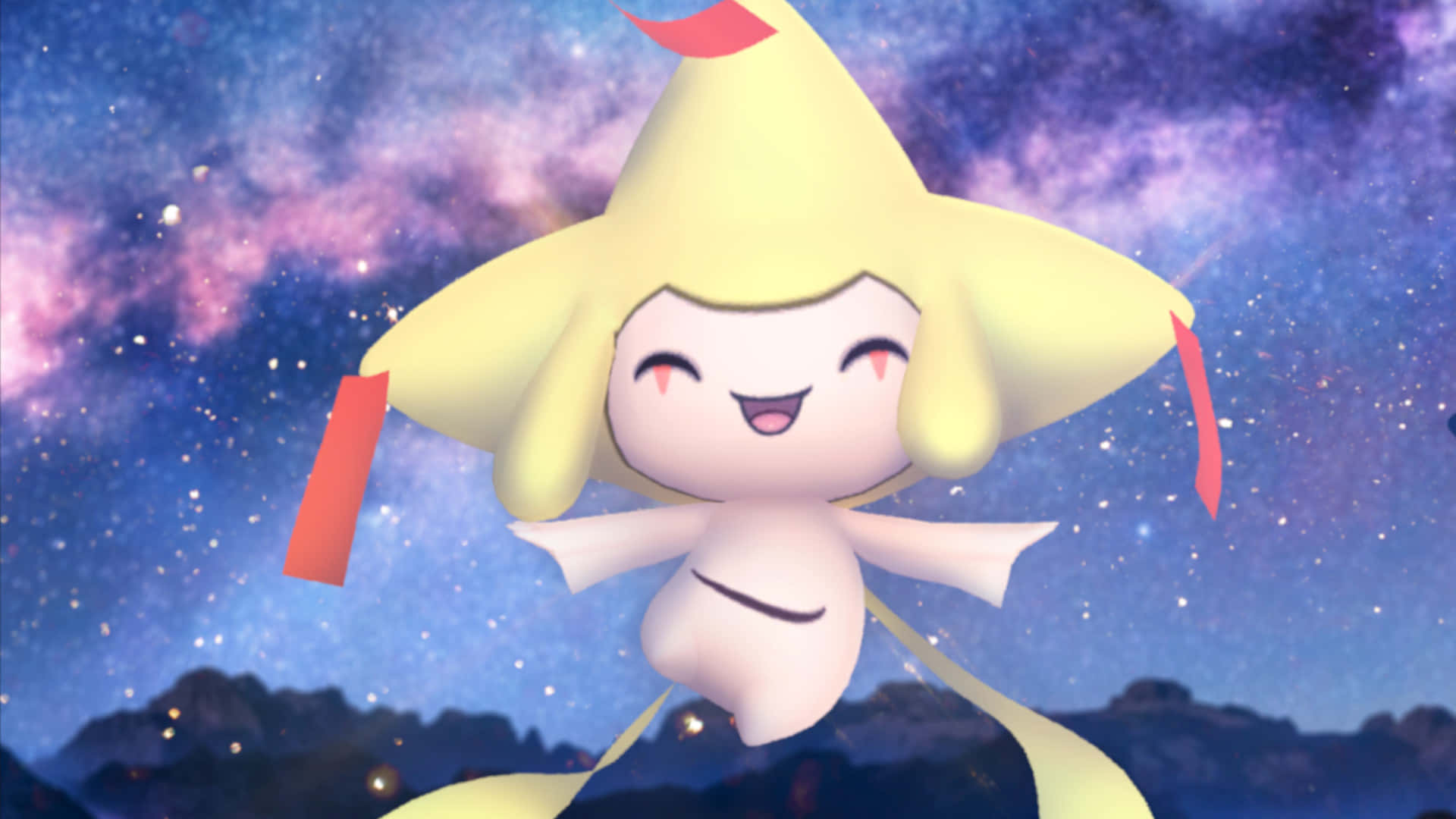 3d Pokemon Go, anime character, star-shaped hat, Full HD Desktop Wallpaper