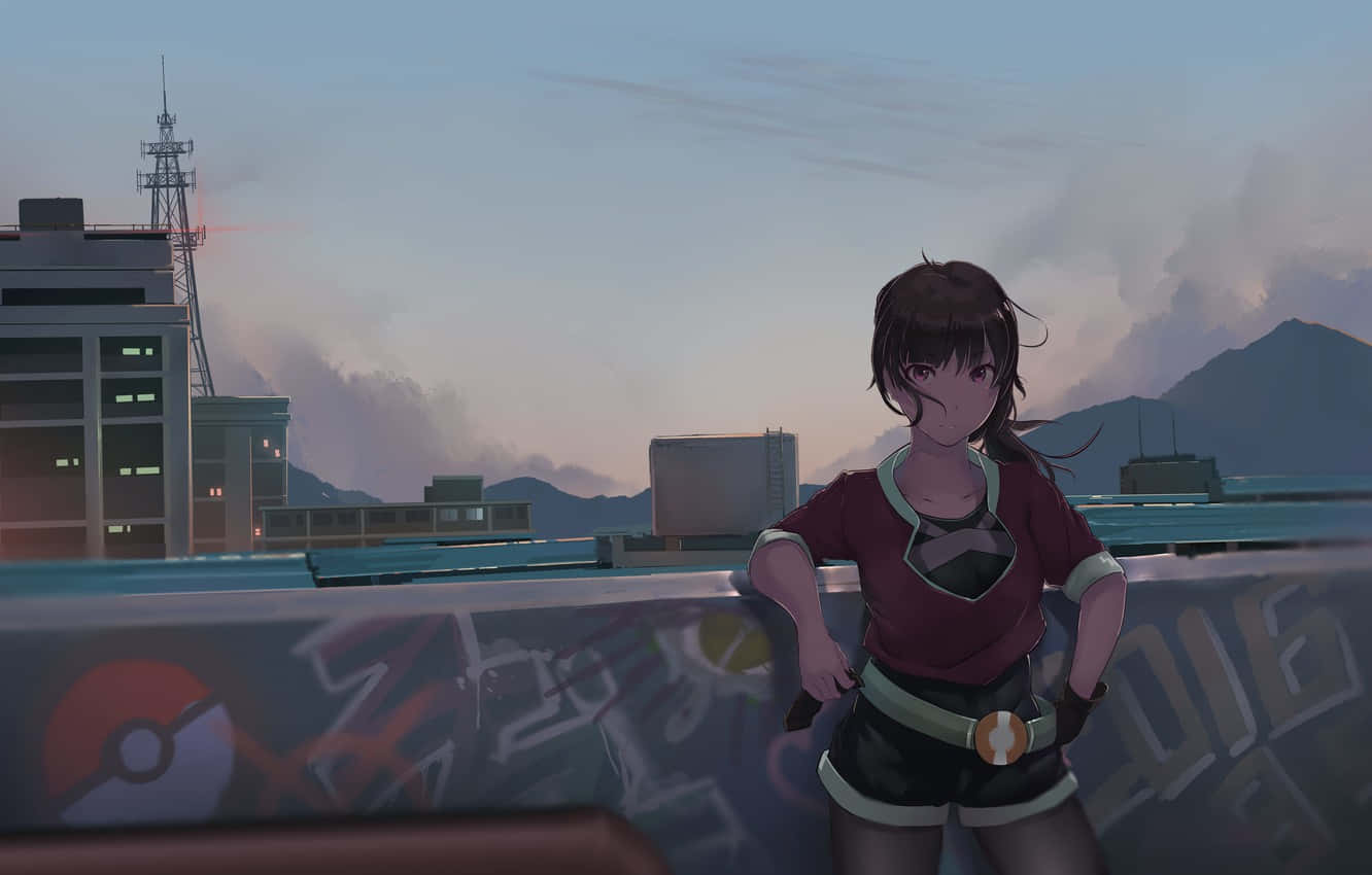 3d pokemon go, Pokemon Go, anime girl, HD Desktop Wallpaper
