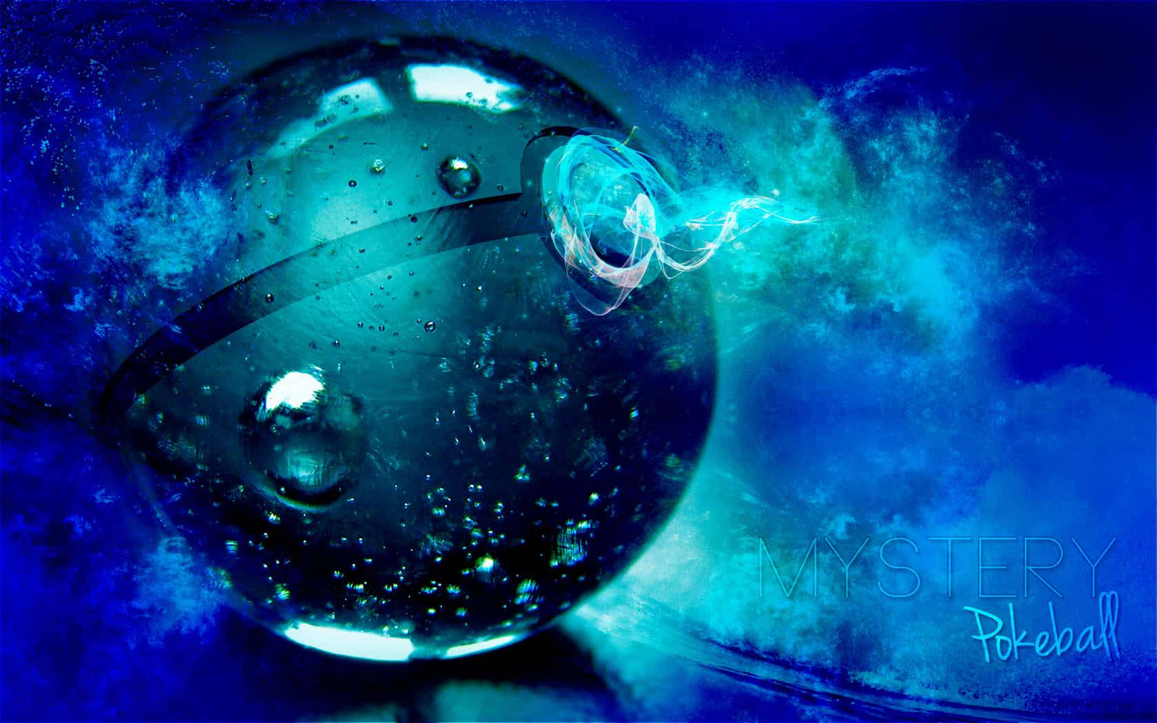 3d pokemon go, glowing blue pokeball, swirling energy, HD Desktop Wallpaper