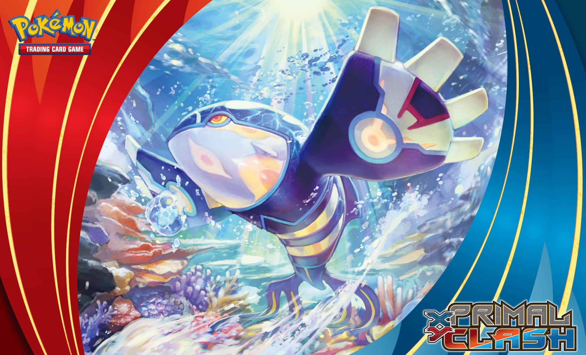 3d Pokemon Go, purple and white Pokémon, colorful coral reef, HD Desktop Wallpaper