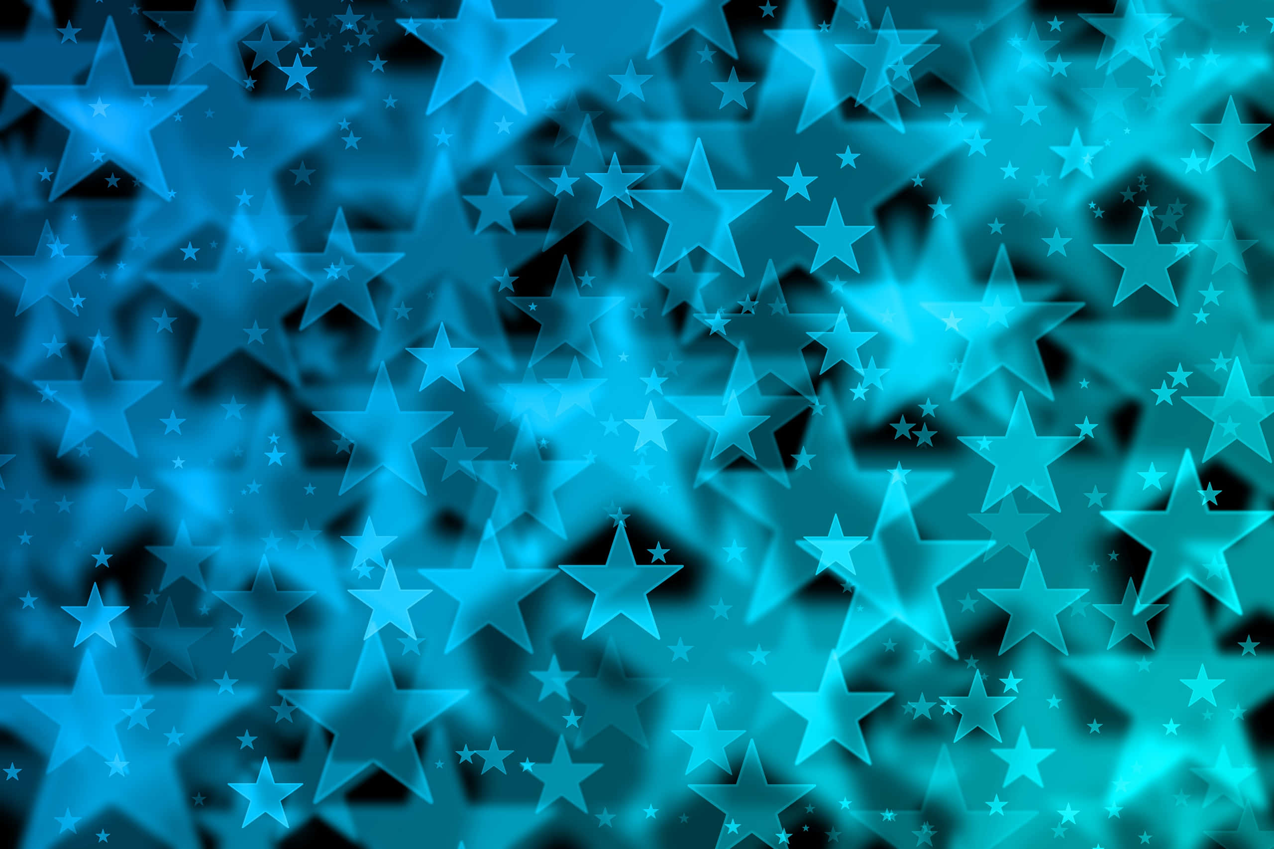 3d star, galaxy, vibrant blue abstract background, 2K Desktop Wallpaper
