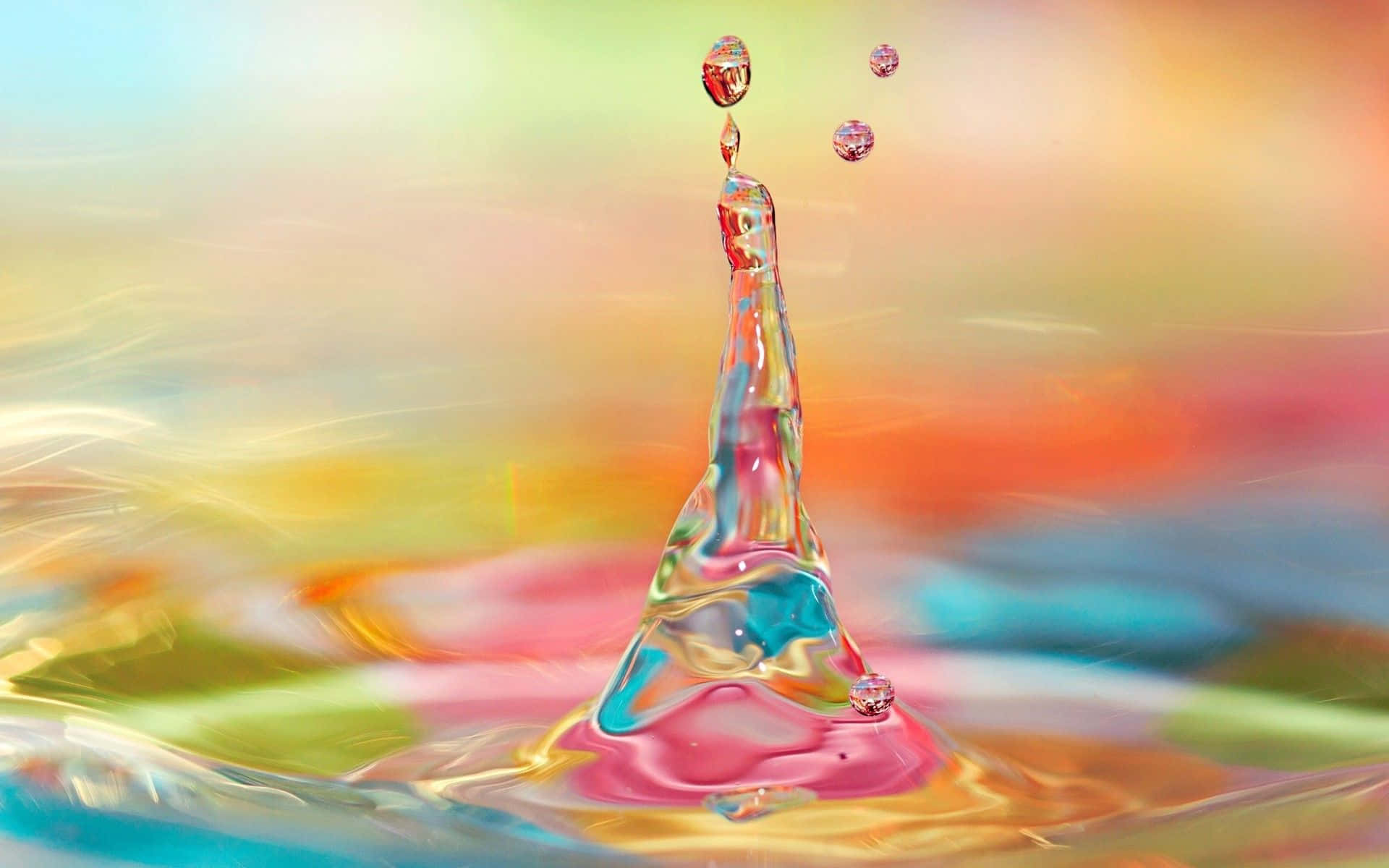 3d water, water landscape, crown-like shape, Full HD Desktop Wallpaper