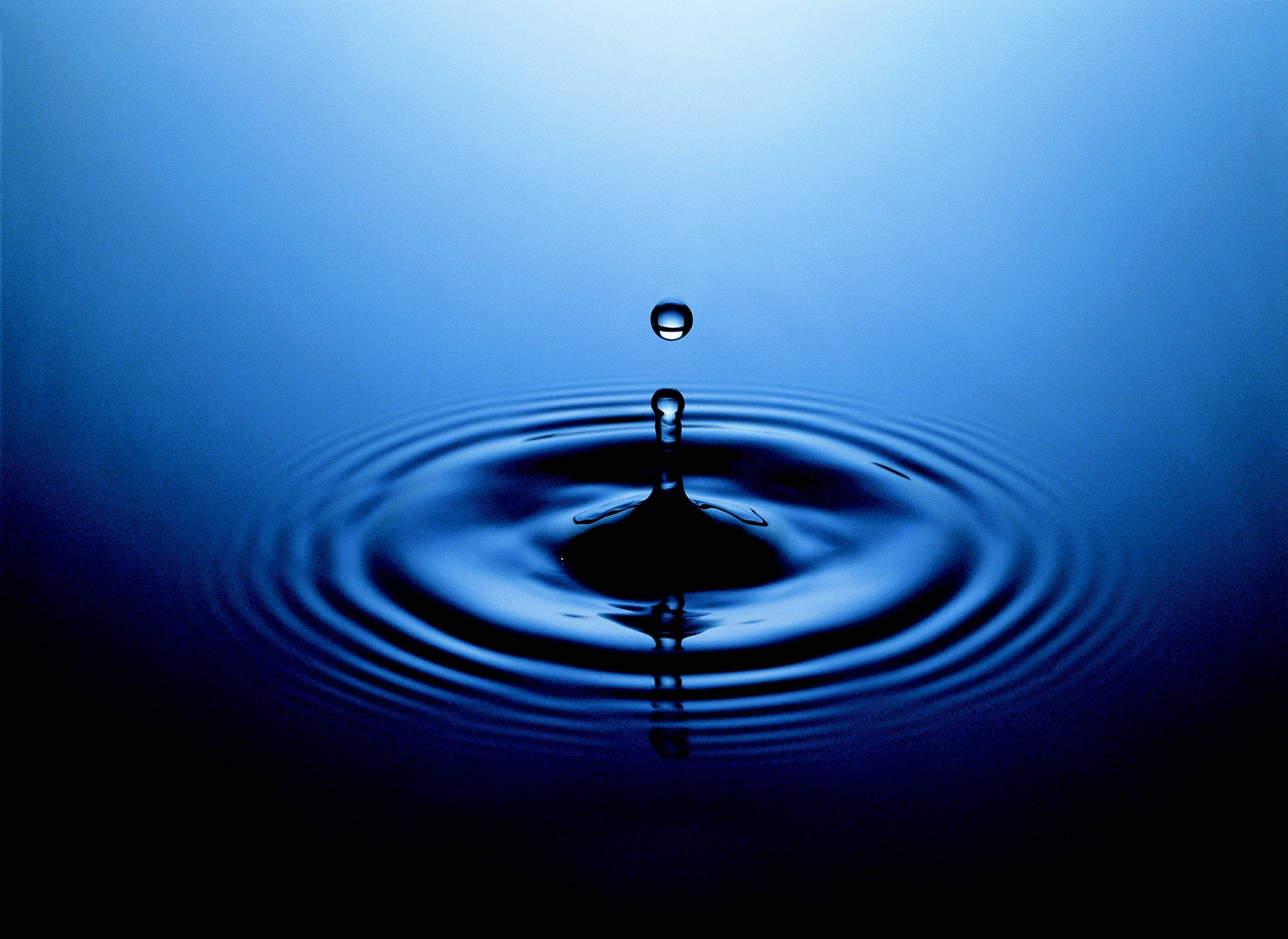 3d Water, water droplet, rippling pool, Full HD Desktop Wallpaper