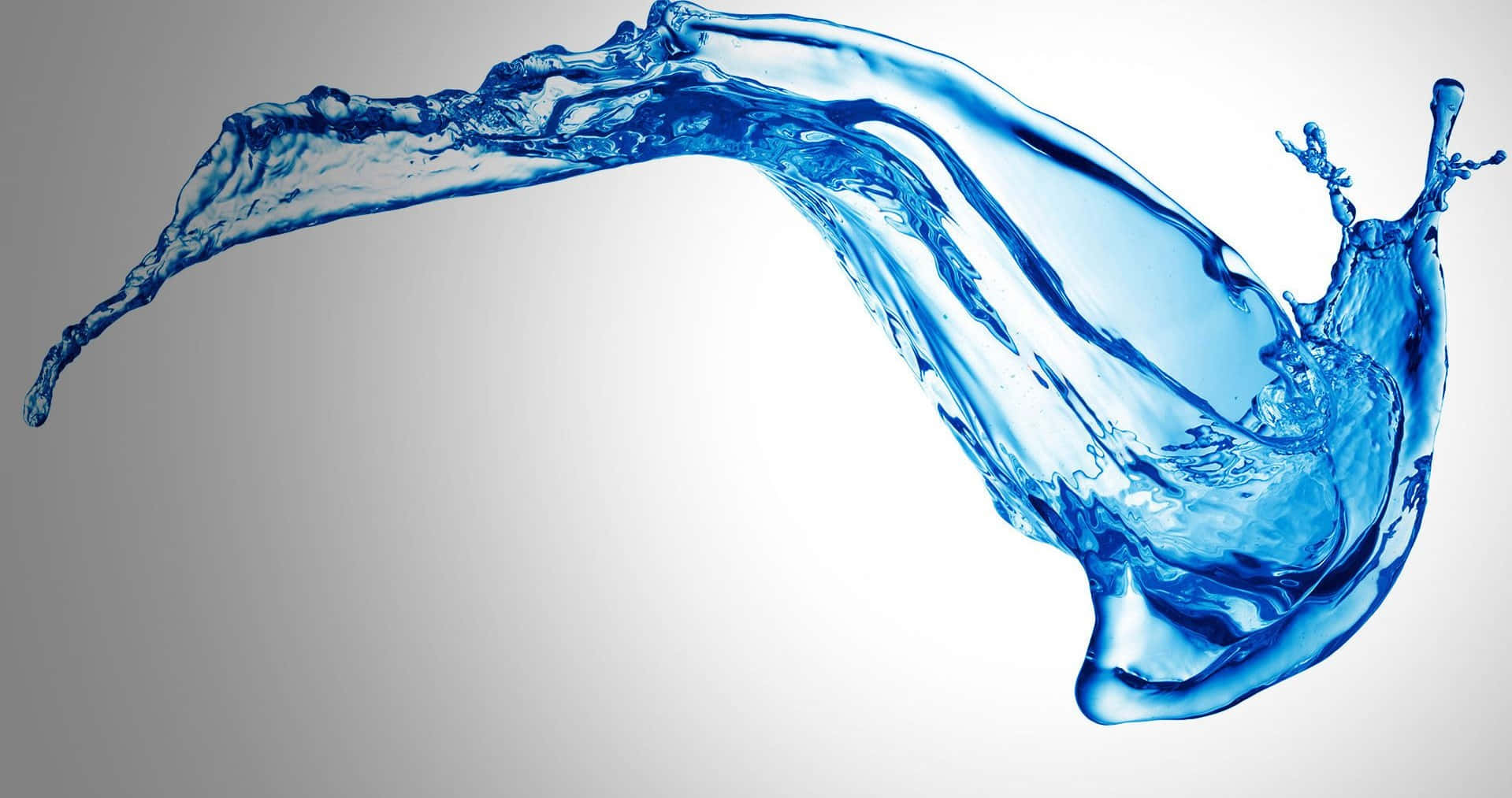 3d water, vibrant blue water, mid-splash, HD Desktop Wallpaper