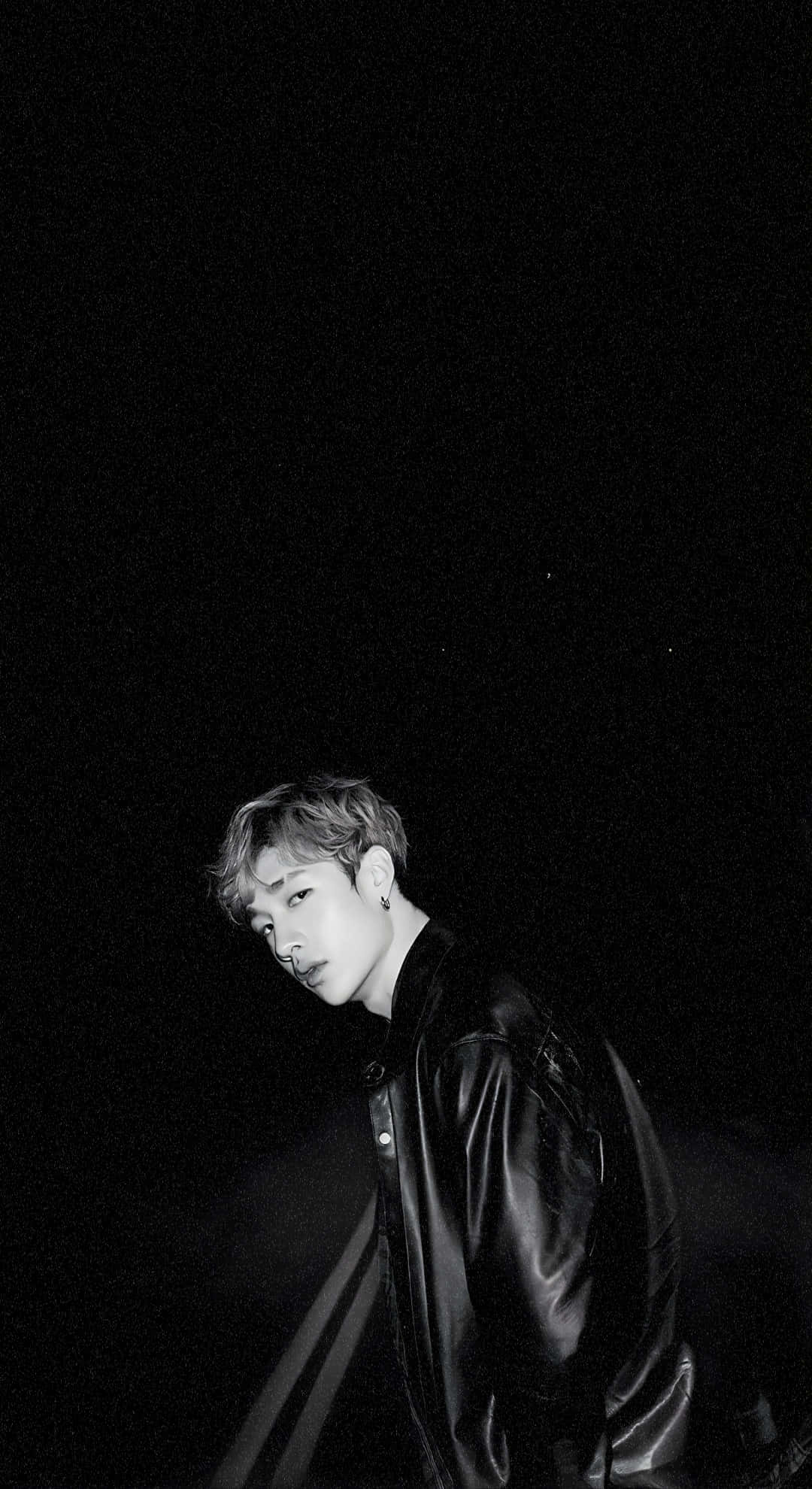 3racha, black leather jacket, stark black background, Full HD Phone Wallpaper