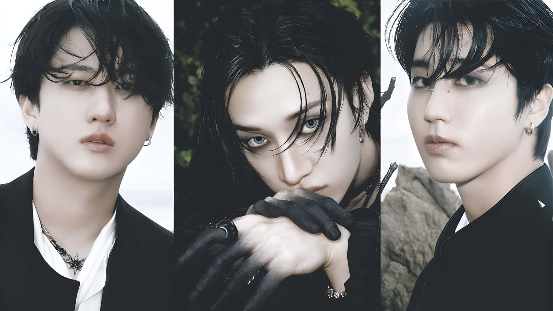 3racha, dark hair, black outfits, Full HD Desktop Wallpaper