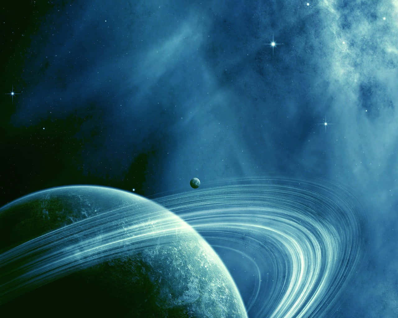 4 Monitor, 1280 x 1024, blue planet, HD Desktop Wallpaper