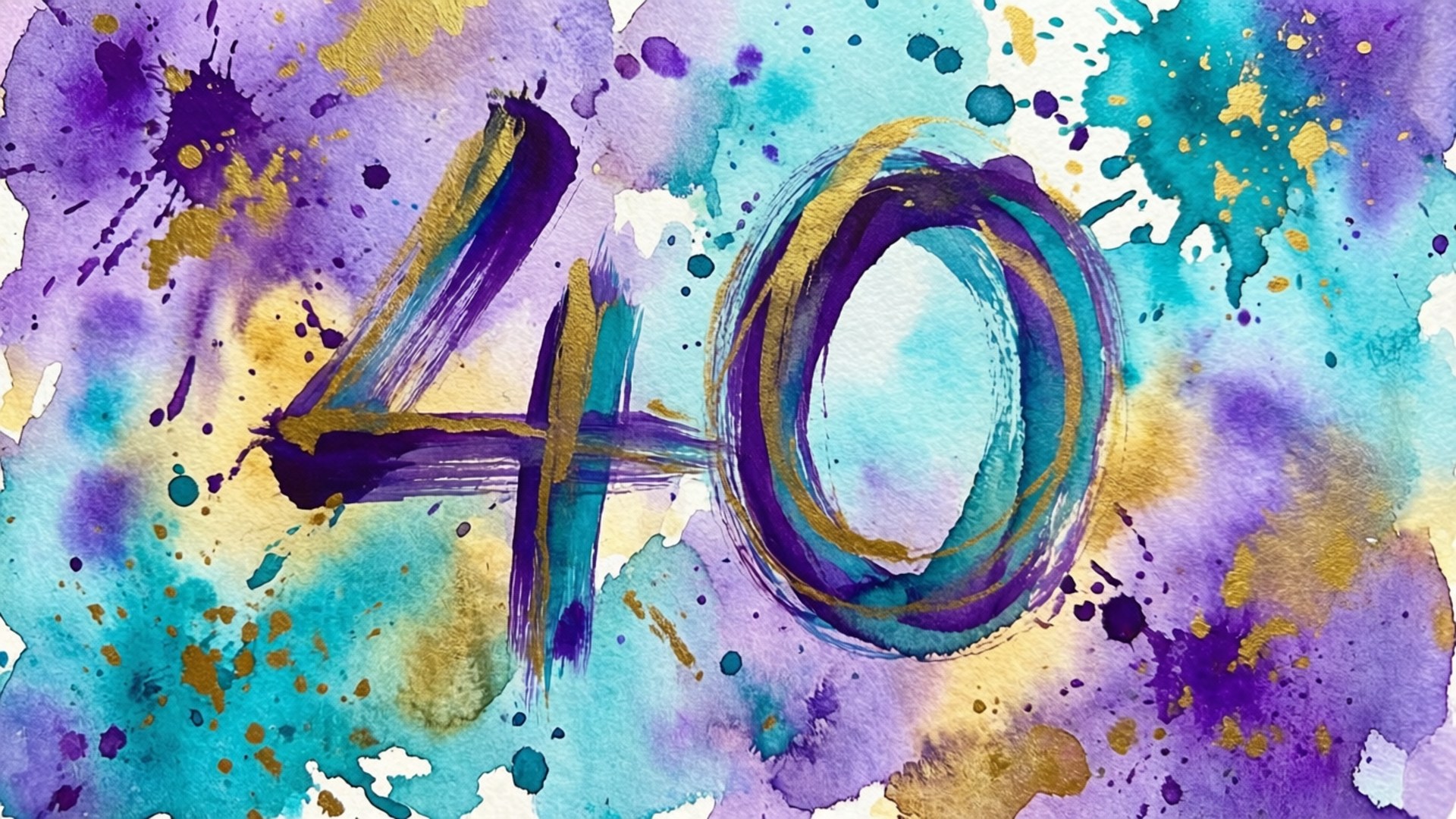 watercolor splash, 40, abstract background, Full HD Desktop Wallpaper