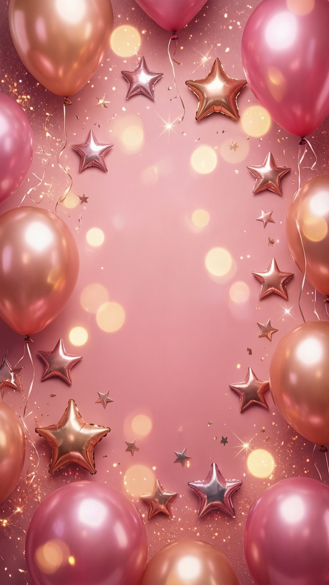 pink balloon dream, rose gold, balloons, Full HD Phone Wallpaper