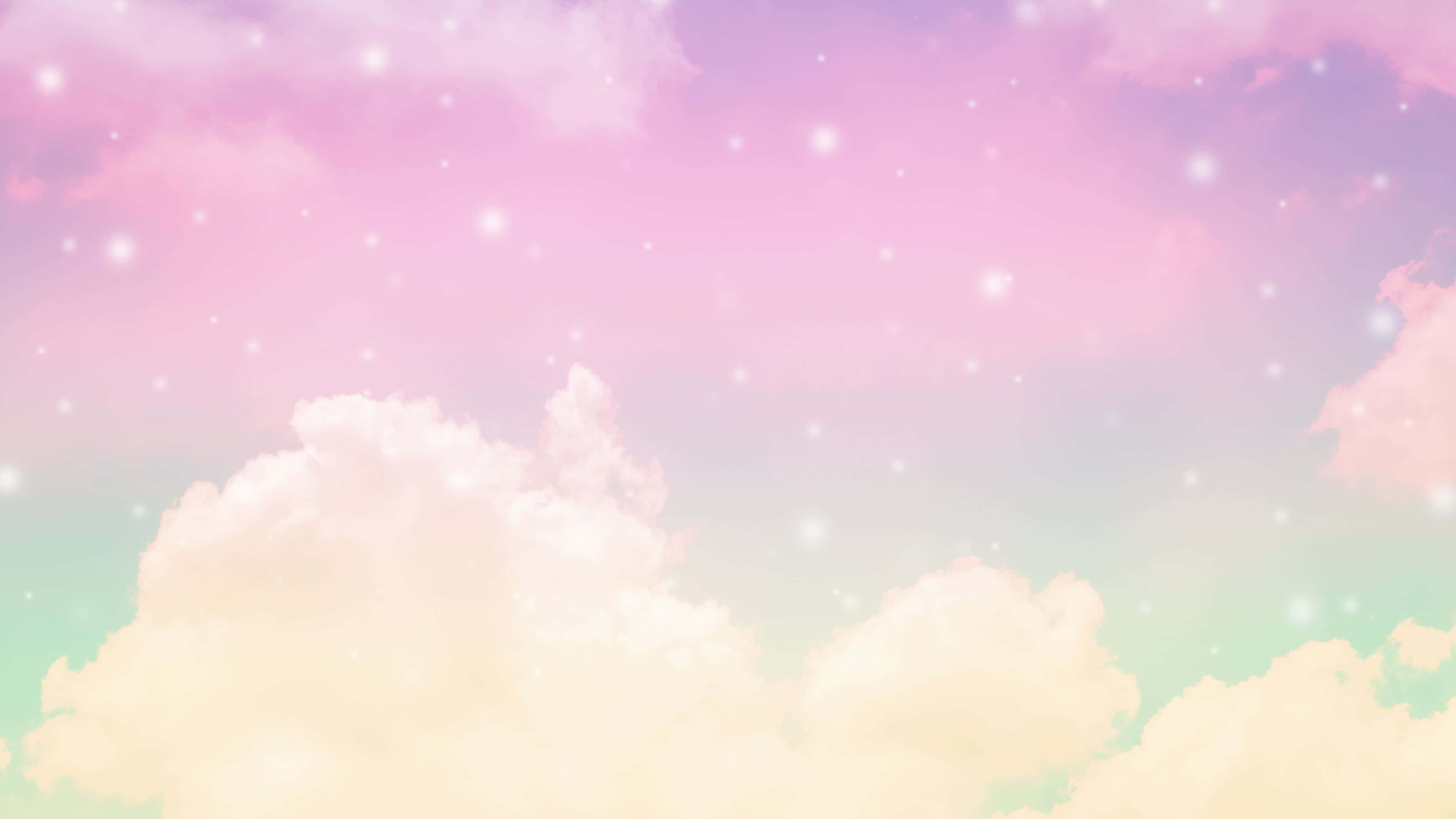 4096x2304, pastel sky, fluffy clouds, 4K Desktop Wallpaper