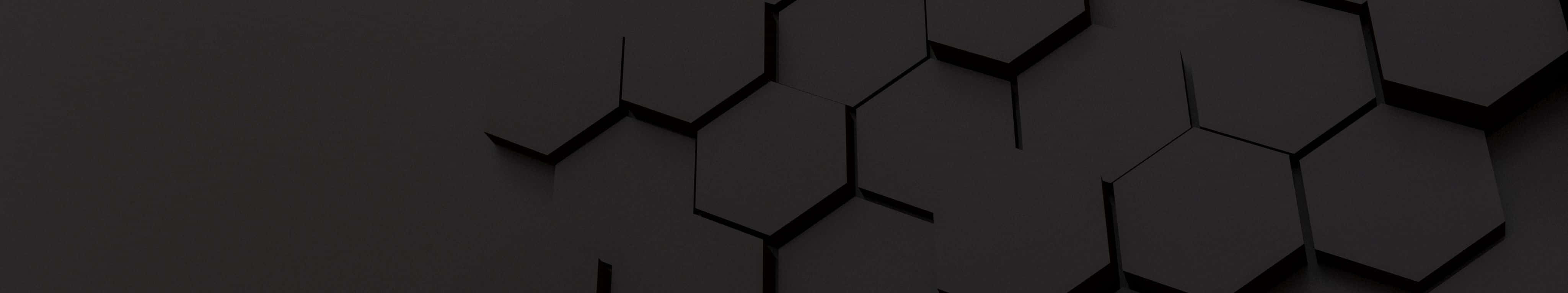 4098x768, dark geometric hexagonal tiles, modern abstract pattern, 4K Desktop Wallpaper