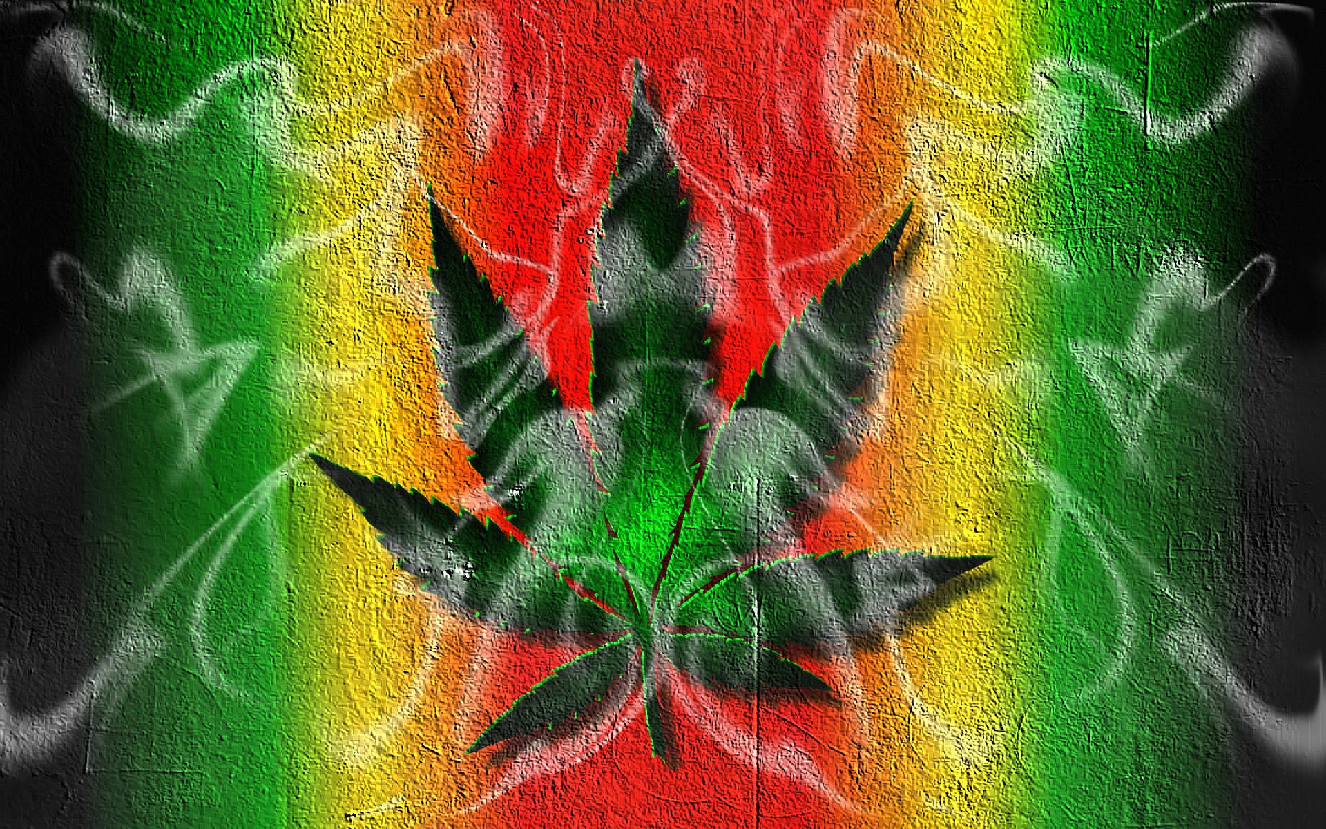 420, cannabis leaf, red yellow and green, Full HD Desktop Wallpaper