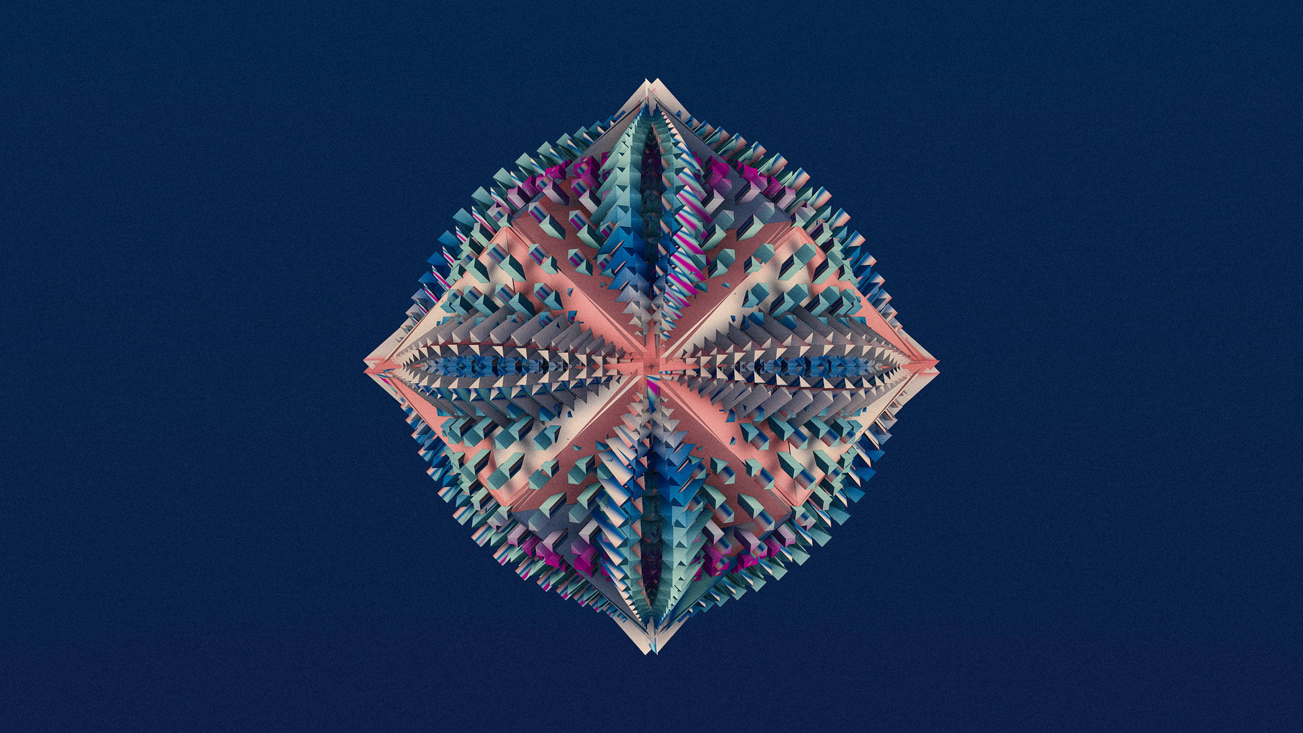 4d ultra hd, spiky colors, pink, 2K Desktop Wallpaper