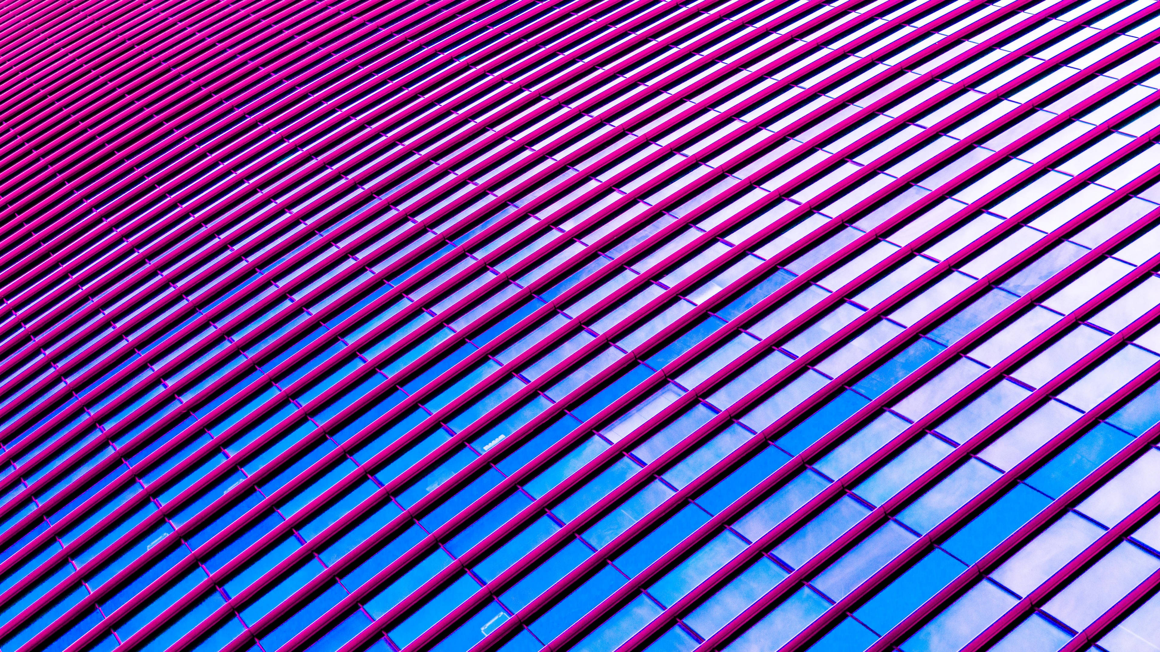 reflective panels, 4d ultra hd, magenta diagonal lines, 4K Desktop Wallpaper