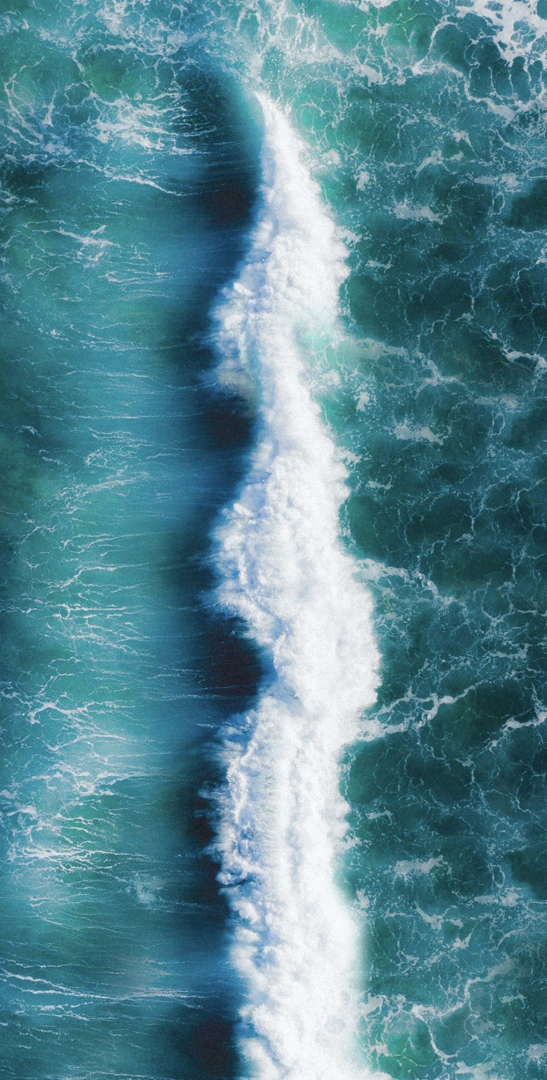 4K Ultra HD, ocean wave, aerial view, Full HD Phone Wallpaper