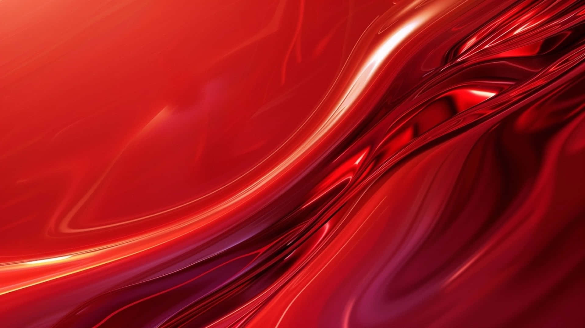 abstract red wave design, vibrant red liquid, smooth undulating waves, Full HD Desktop Wallpaper