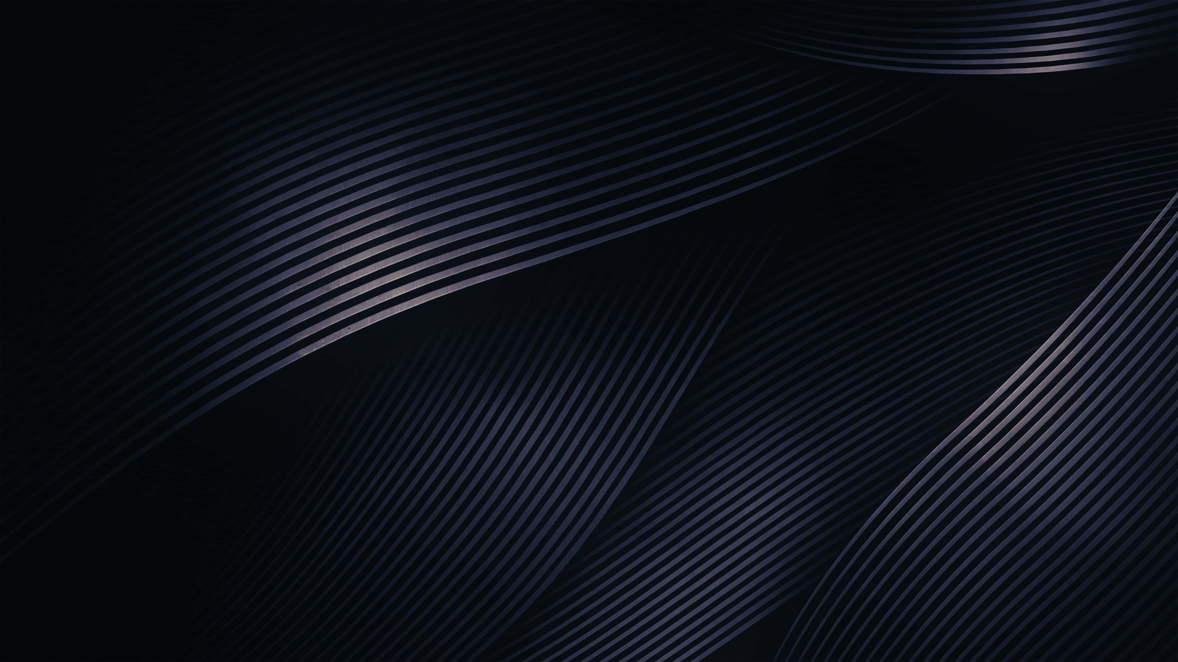 abstract black waves, 4K, dark blue, 4K Desktop Wallpaper