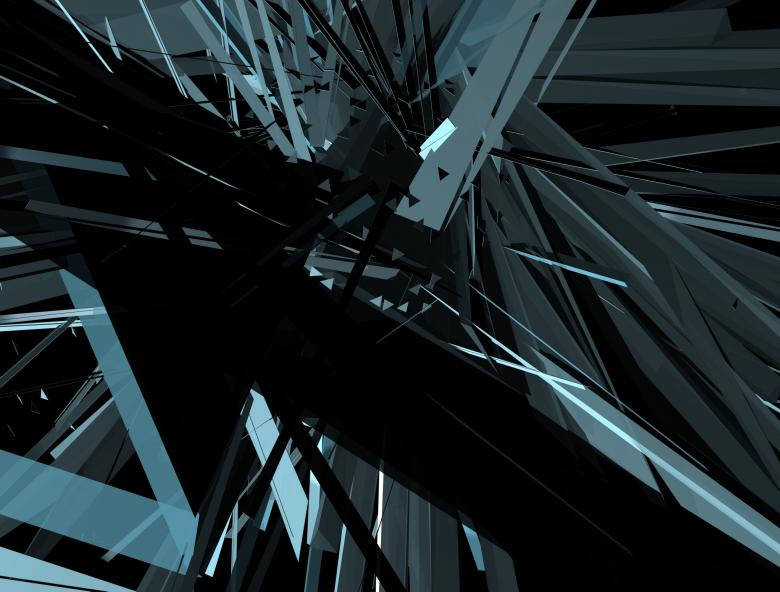 4K Abstract, monochrome, glass, SD Desktop Wallpaper