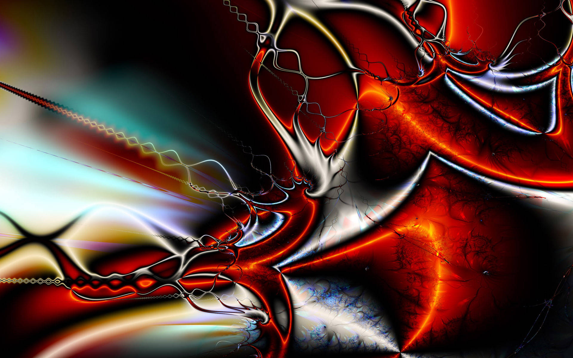 4K Abstract, red fluid, fiery reds, Full HD Desktop Wallpaper