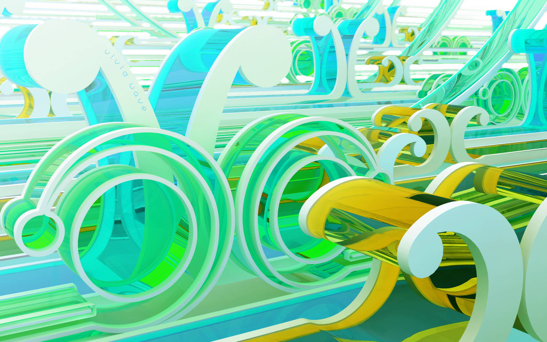 4K Abstract, neon green, yellow, Full HD Desktop Wallpaper