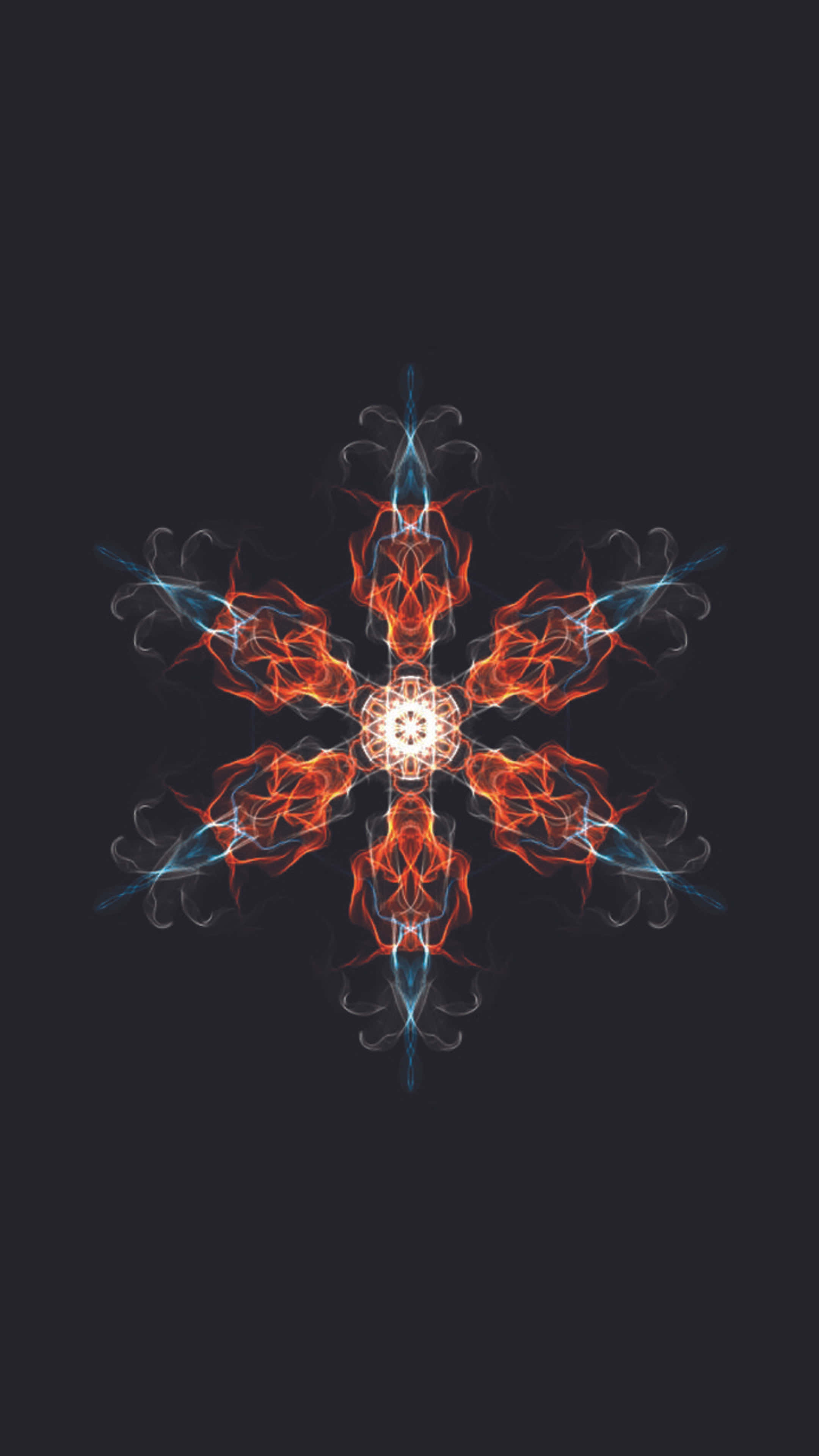 4K AMOLED phone, fiery orange, electric blue, 4K Phone Wallpaper