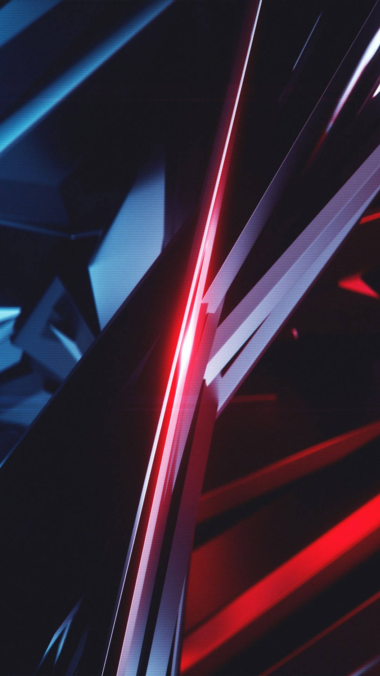 neon red metal, abstract android logo, vibrant red and blue neon streaks, Full HD Phone Wallpaper
