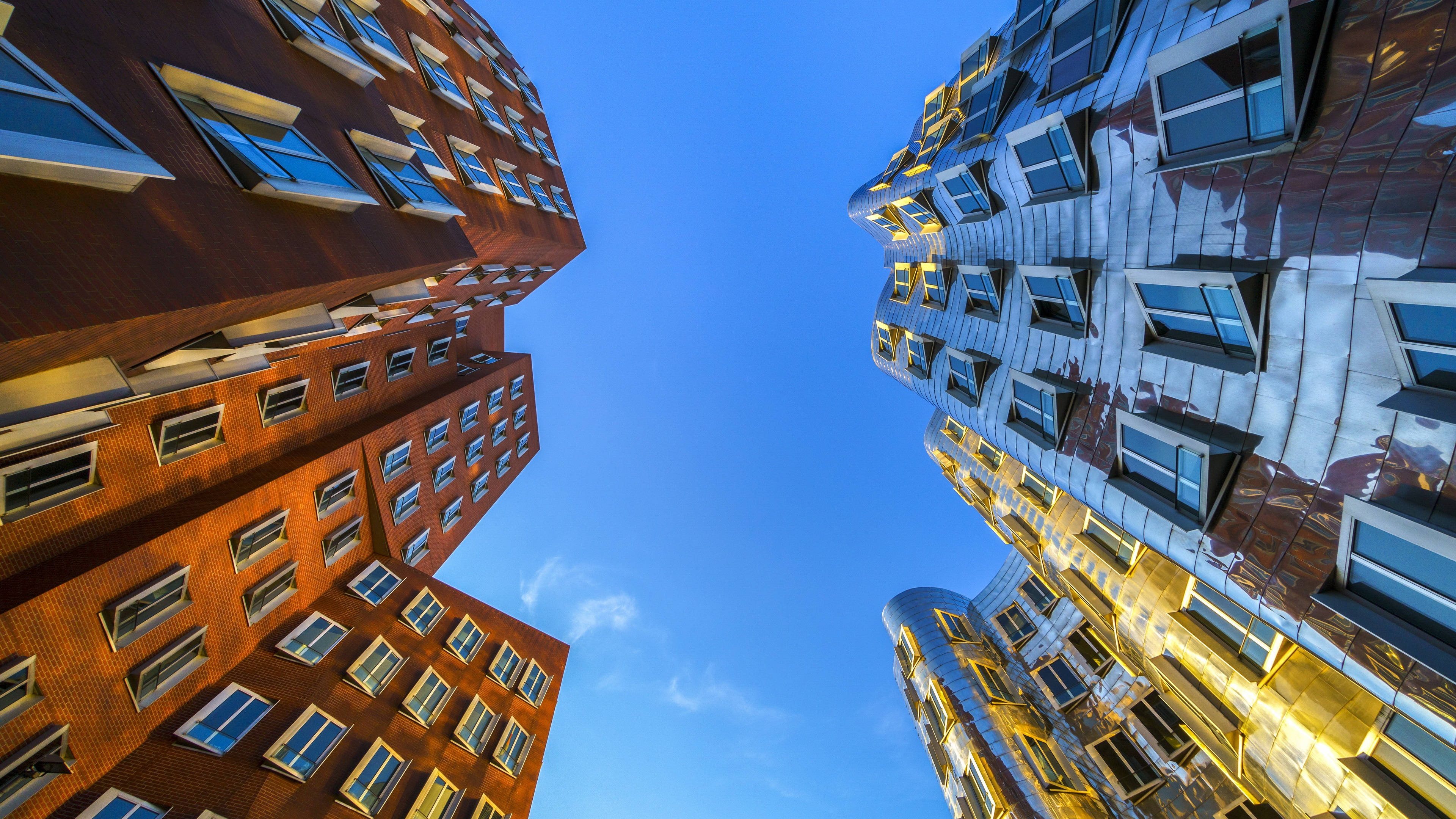 4K Architecture, brown buildings, reflective buildings, 4K Desktop Wallpaper