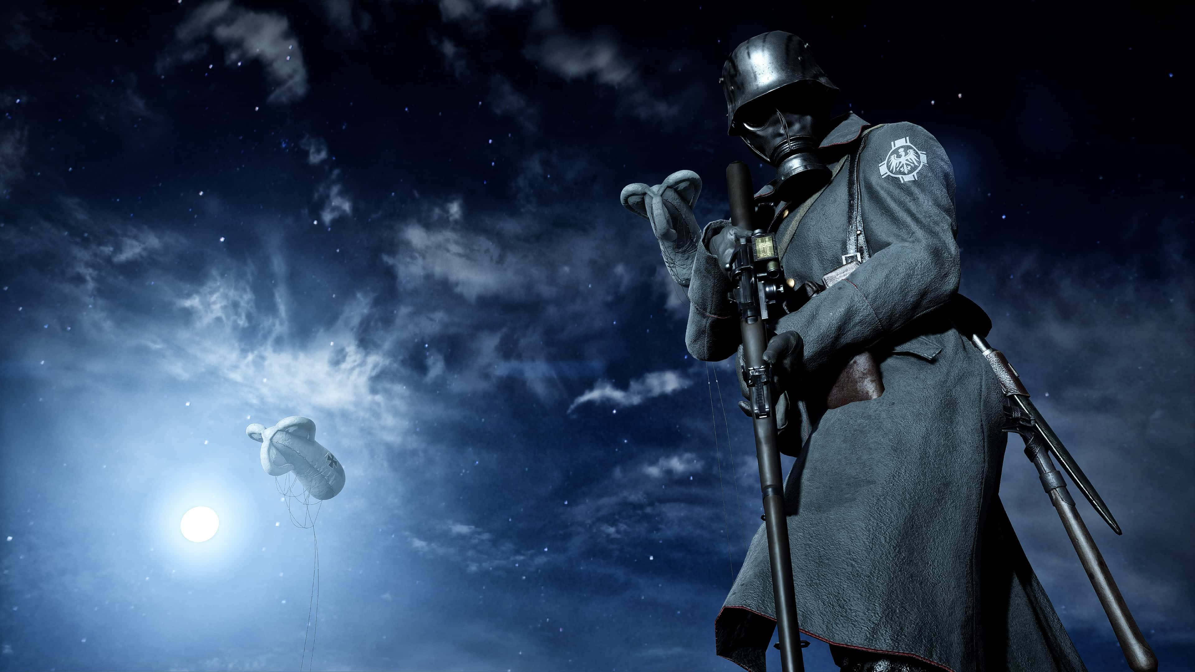 soldier, dark uniform, helmet, 4K Desktop Wallpaper