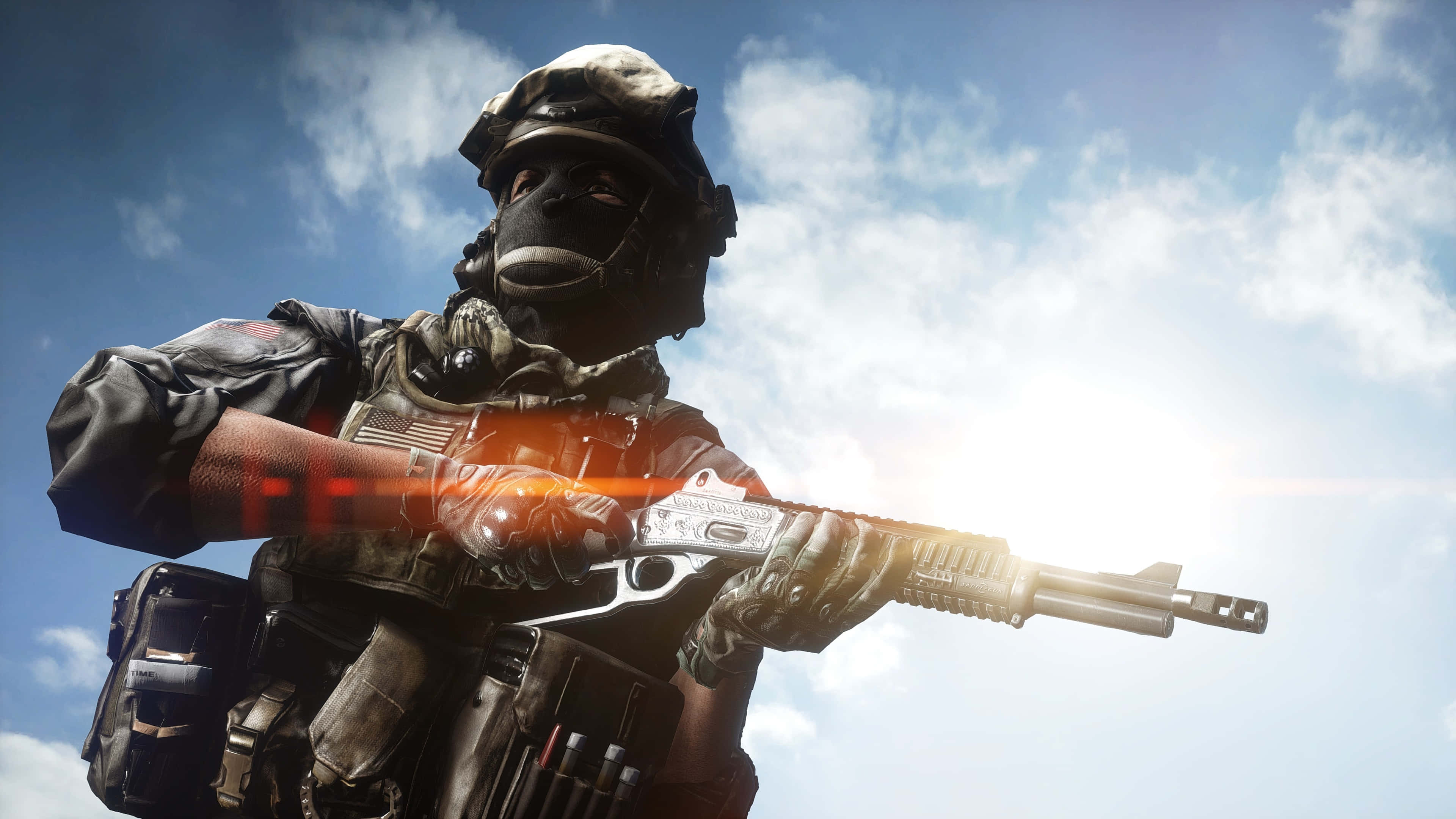Battlefield 4K, soldier, tactical gear, 4K Desktop Wallpaper