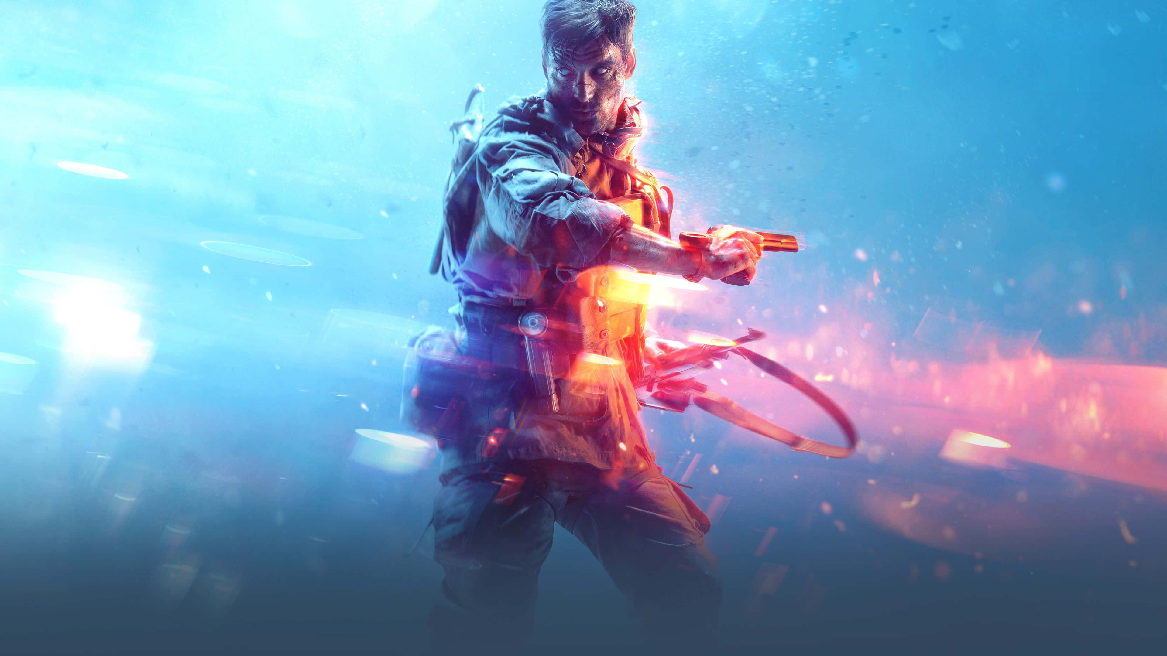 Battlefield 4, tactical gear, glowing weapon, 4K Desktop Wallpaper