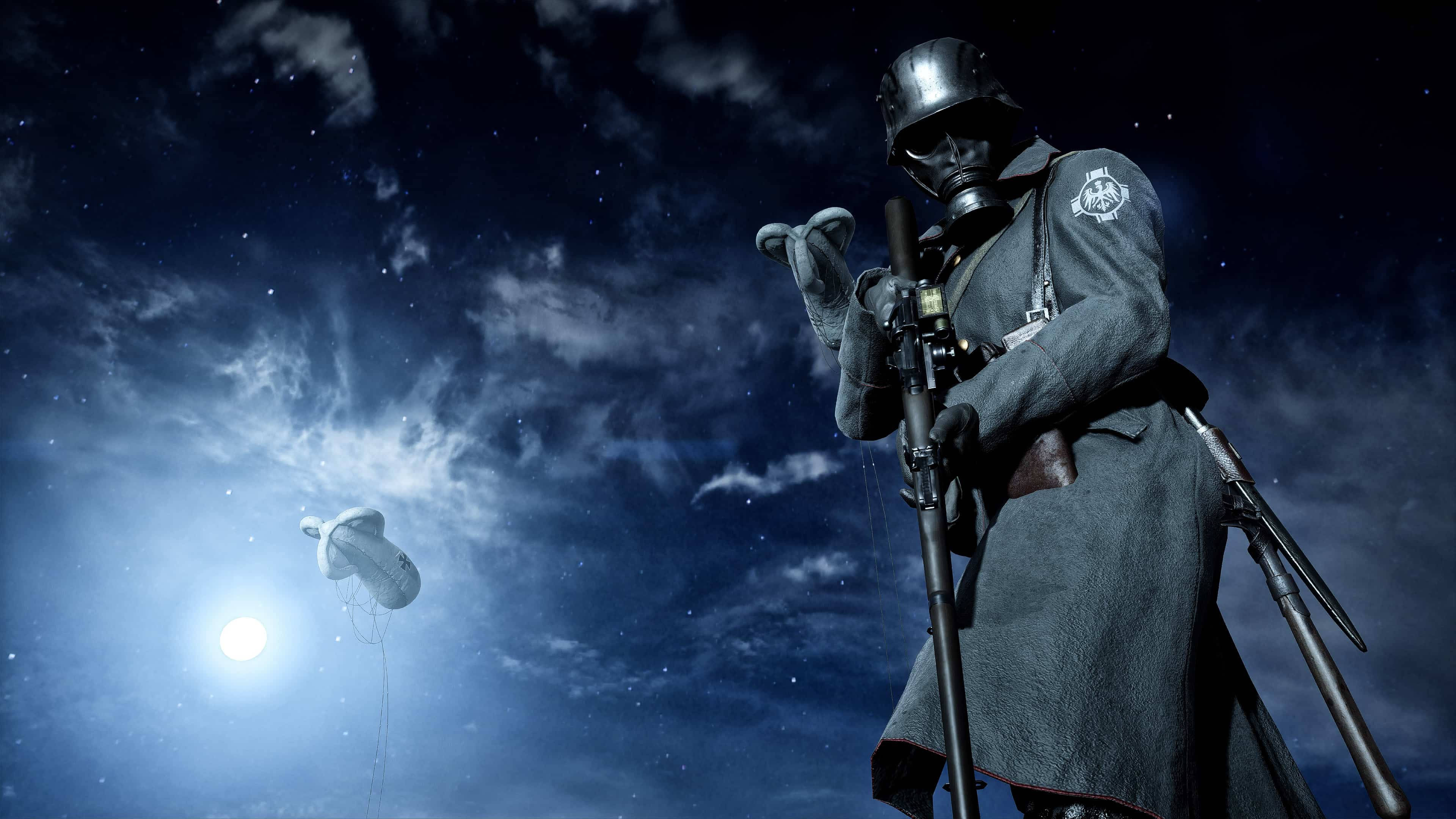 4K BF1, German, dark uniform, 4K Desktop Wallpaper