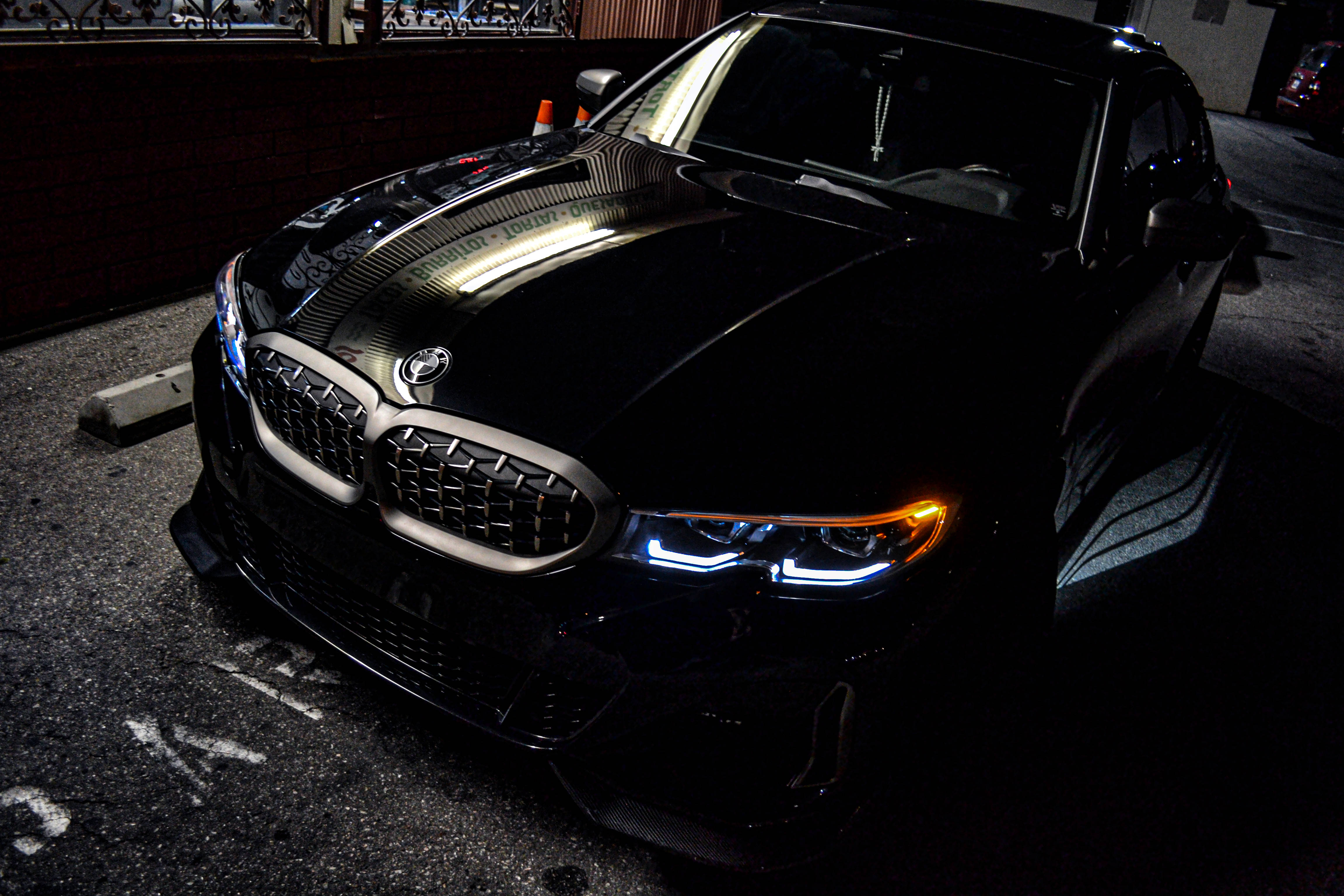 BMW, black, sports car, 4K Desktop Wallpaper