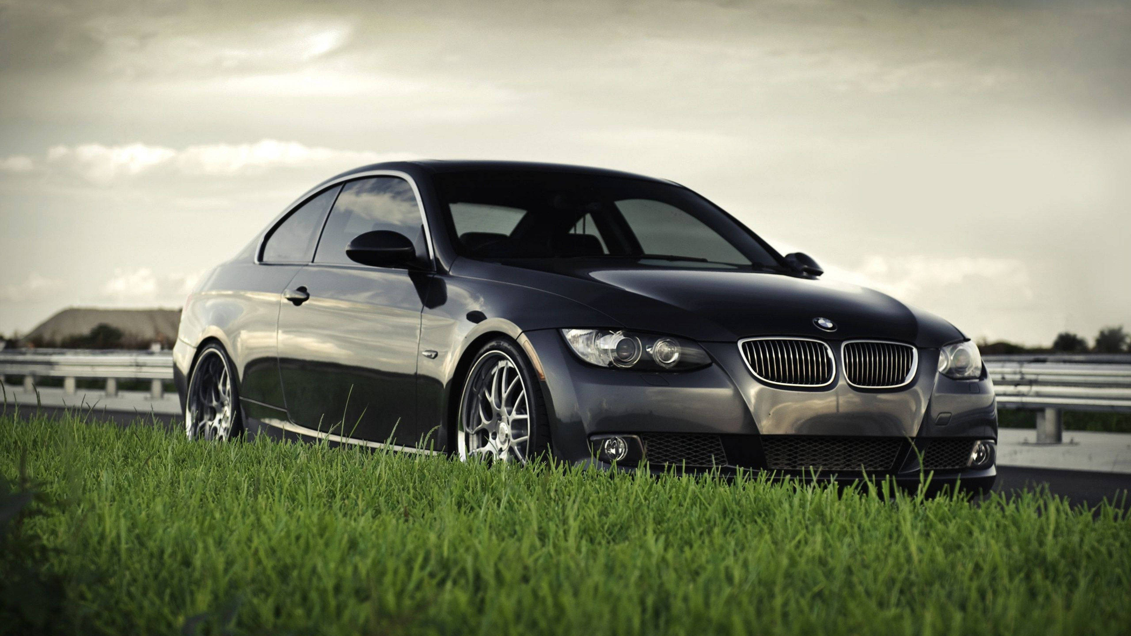 BMW, black, coupe, 4K Desktop Wallpaper