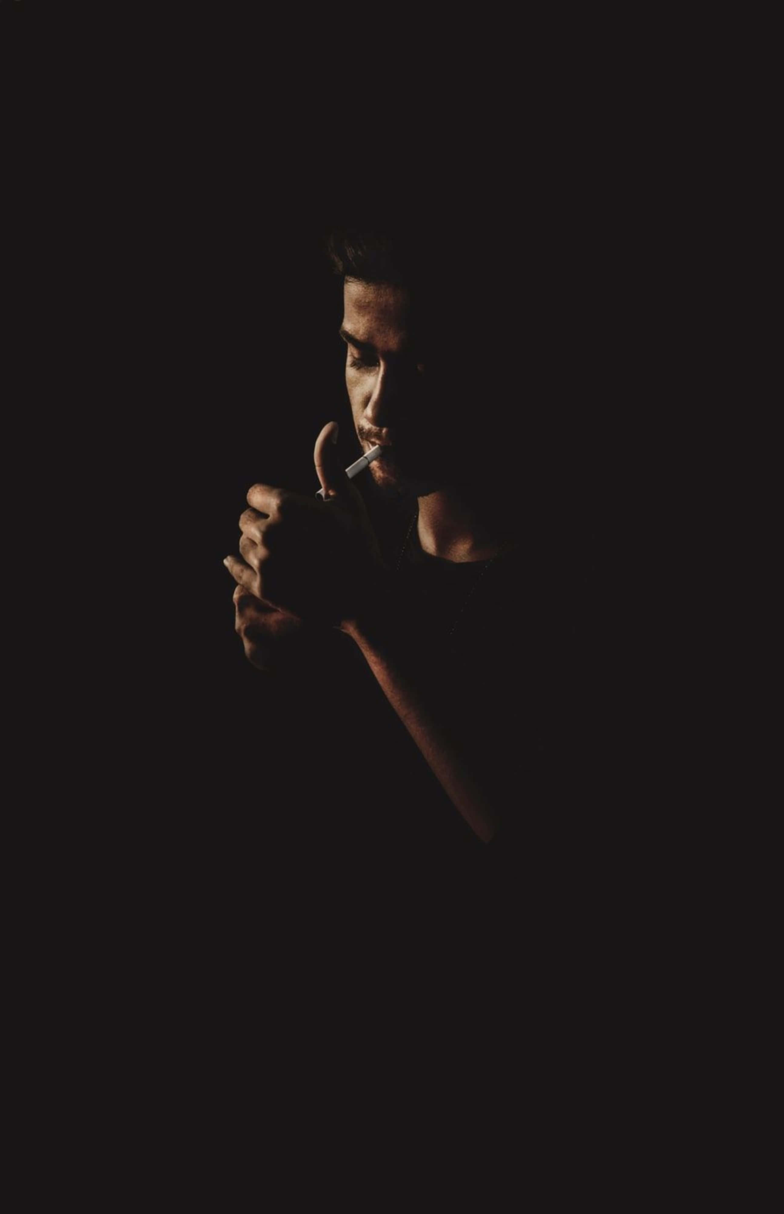 4K Boys Attitude, dark aesthetic, single dramatic spotlight, 4K Phone Wallpaper