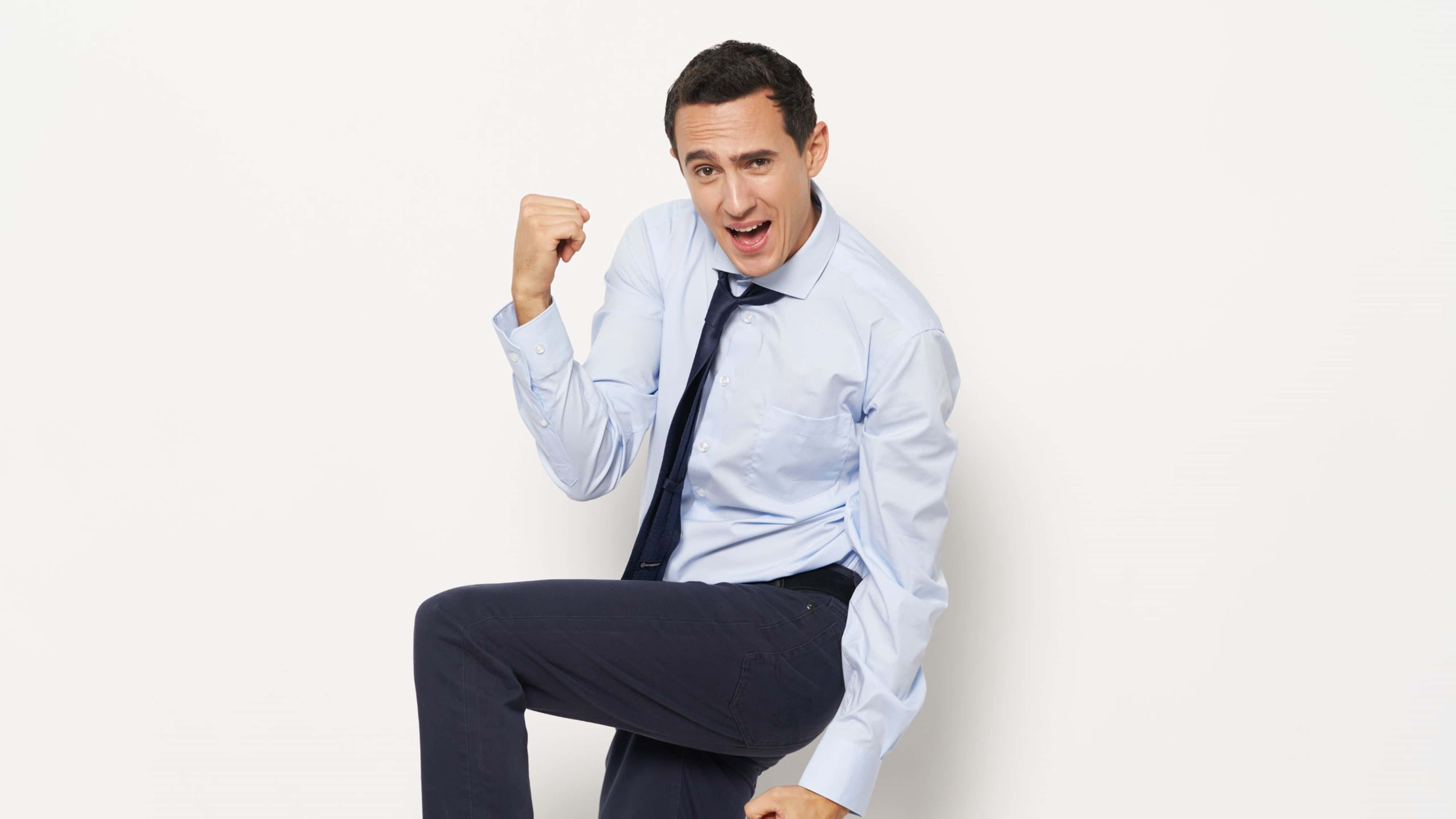4K Boys Attitude, light blue shirt, dark tie, 4K Desktop Wallpaper