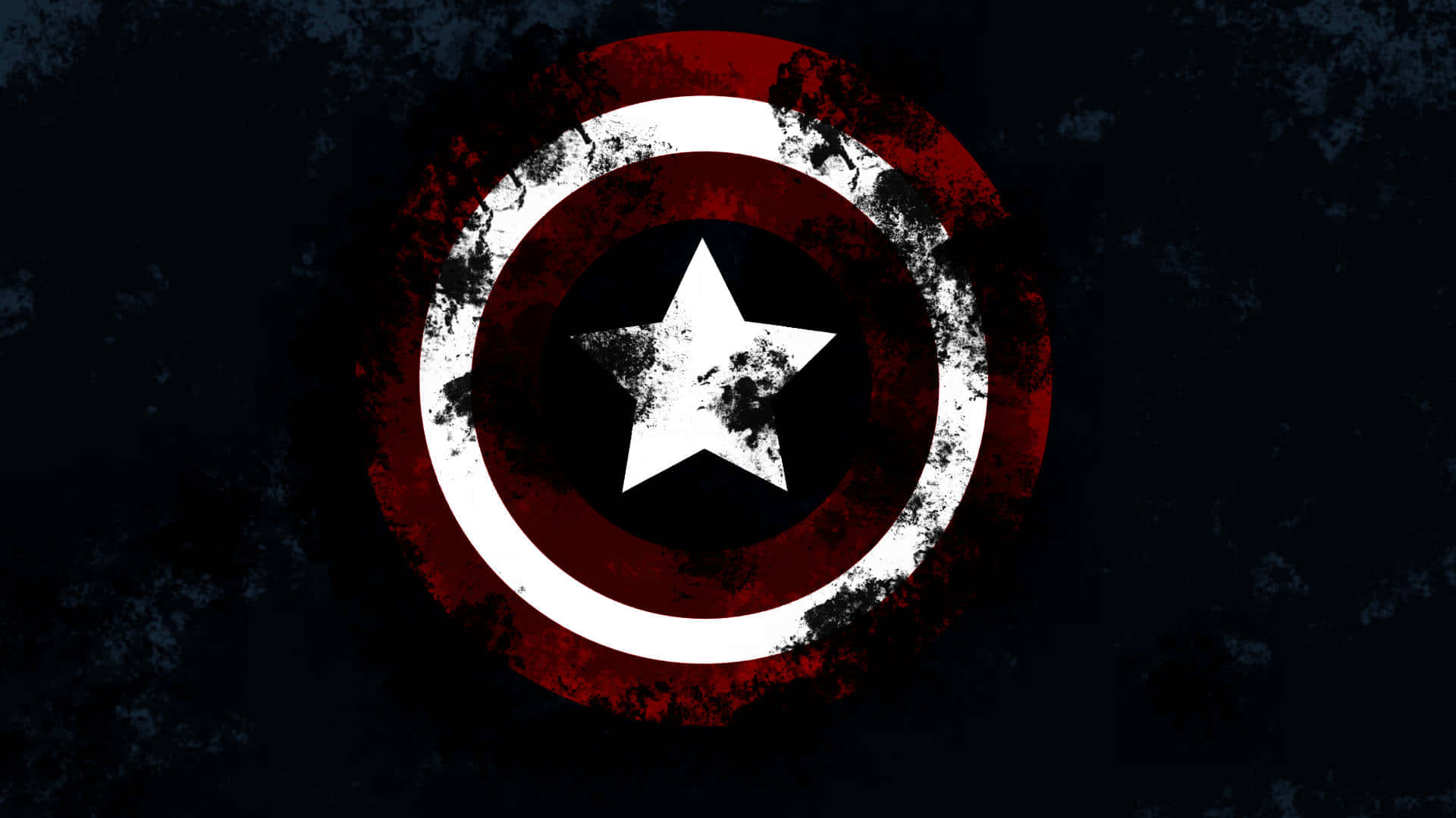 Captain America, shield, red white and black rings, Full HD Desktop Wallpaper