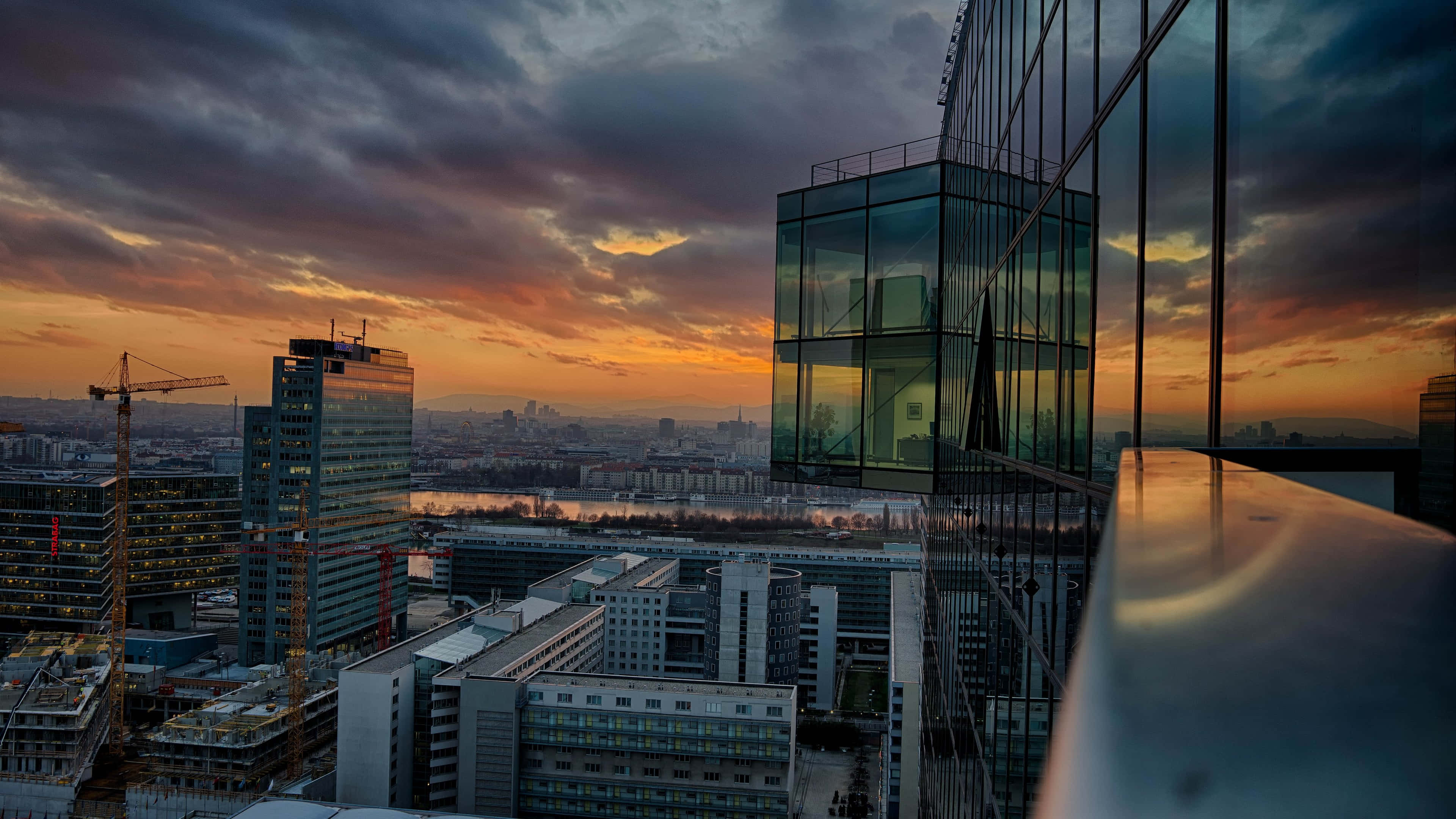 4K Cityscape, twilight, sunset, 4K Desktop Wallpaper