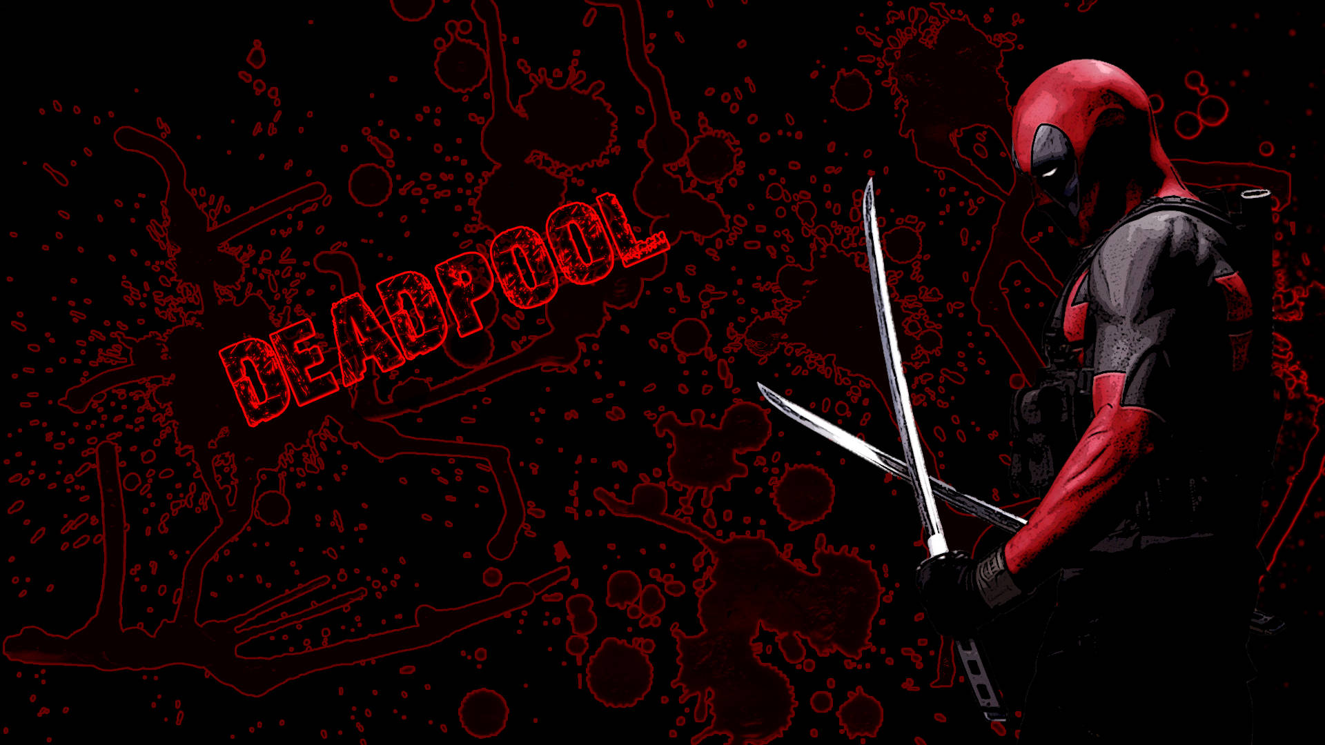 4K Deadpool, Deadpool, swords, Full HD Desktop Wallpaper