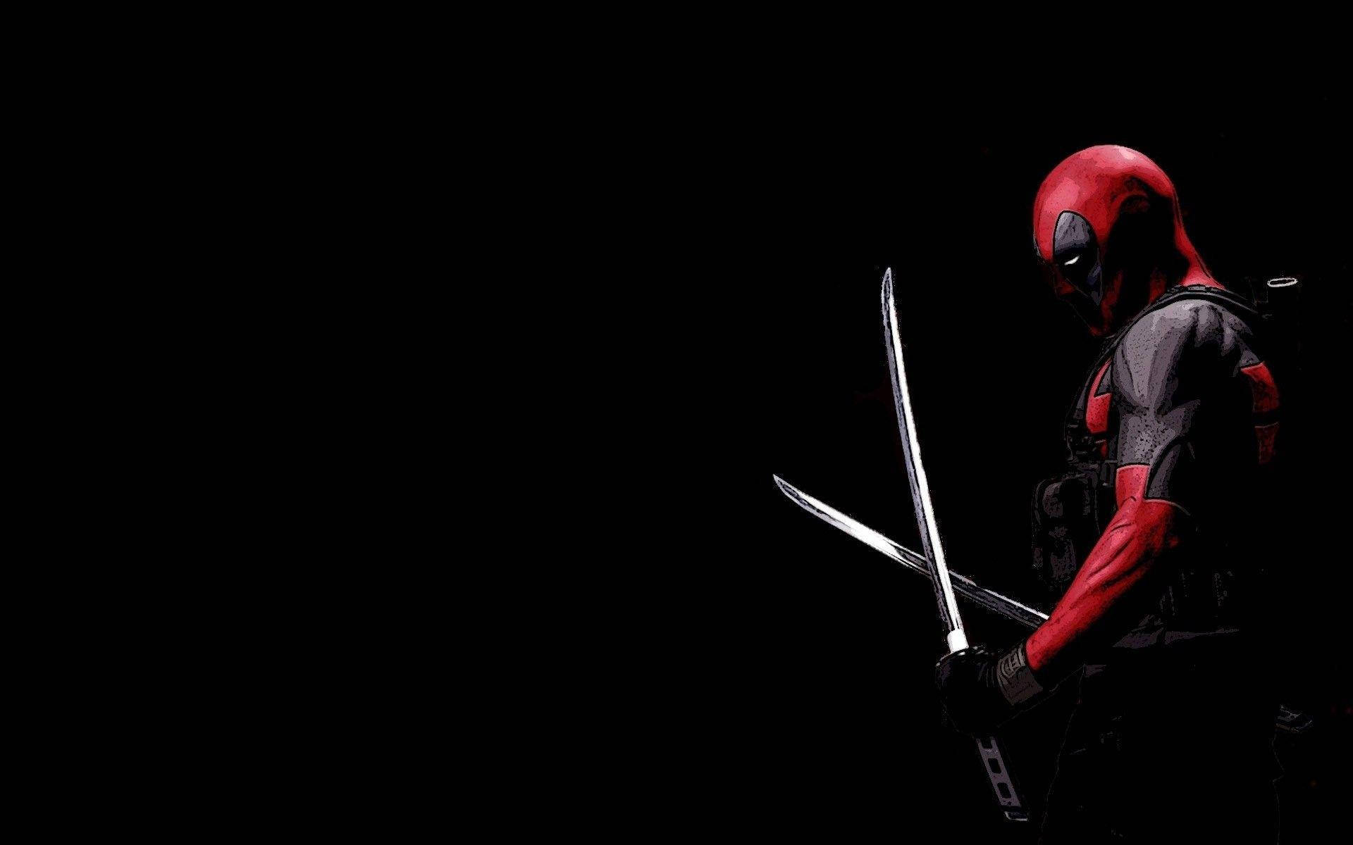 AMOLED Deadpool 4K, Deadpool, red and black suit, Full HD Desktop Wallpaper