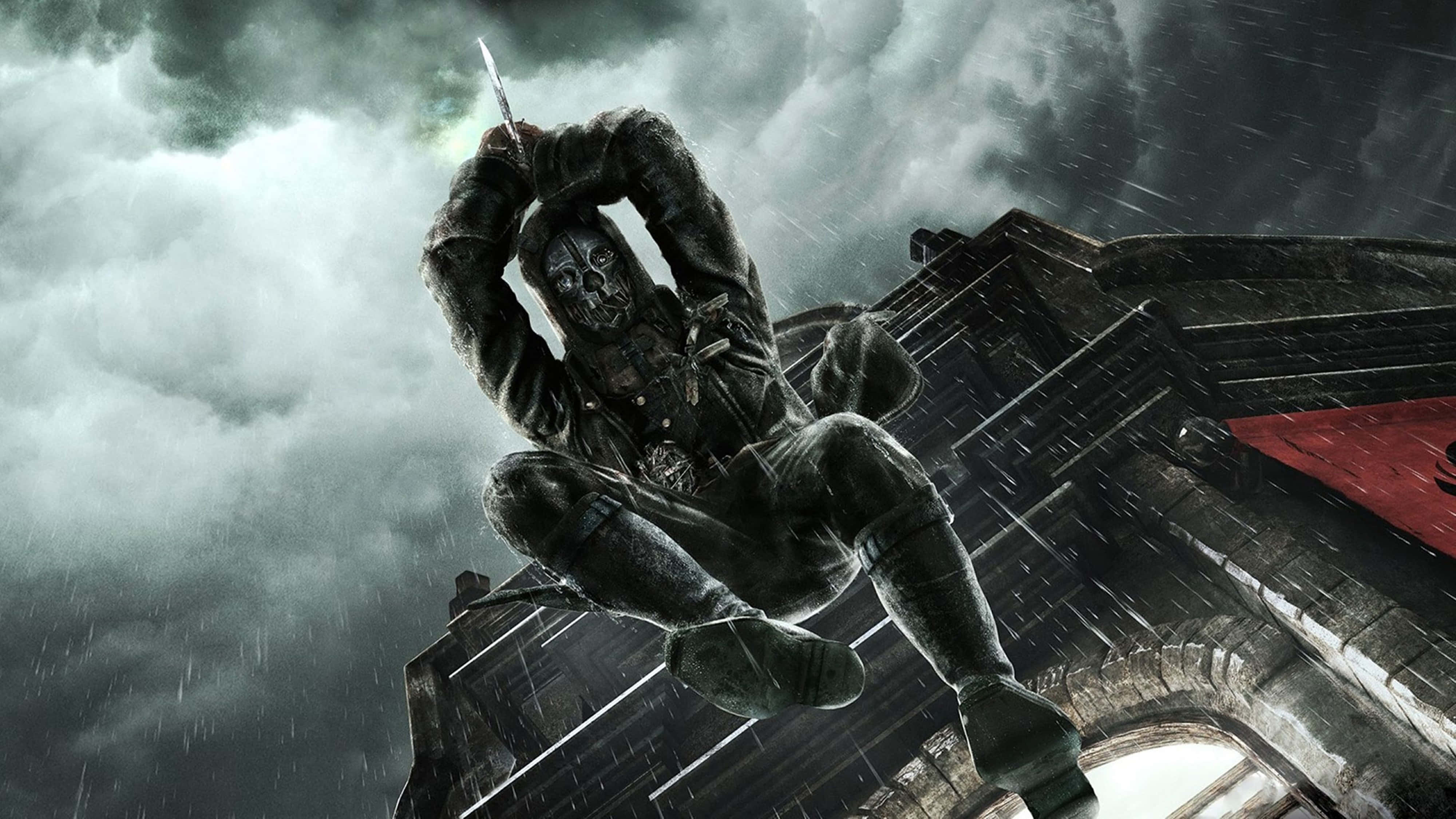 Dishonored, 4K, masked soldier, 4K Desktop Wallpaper