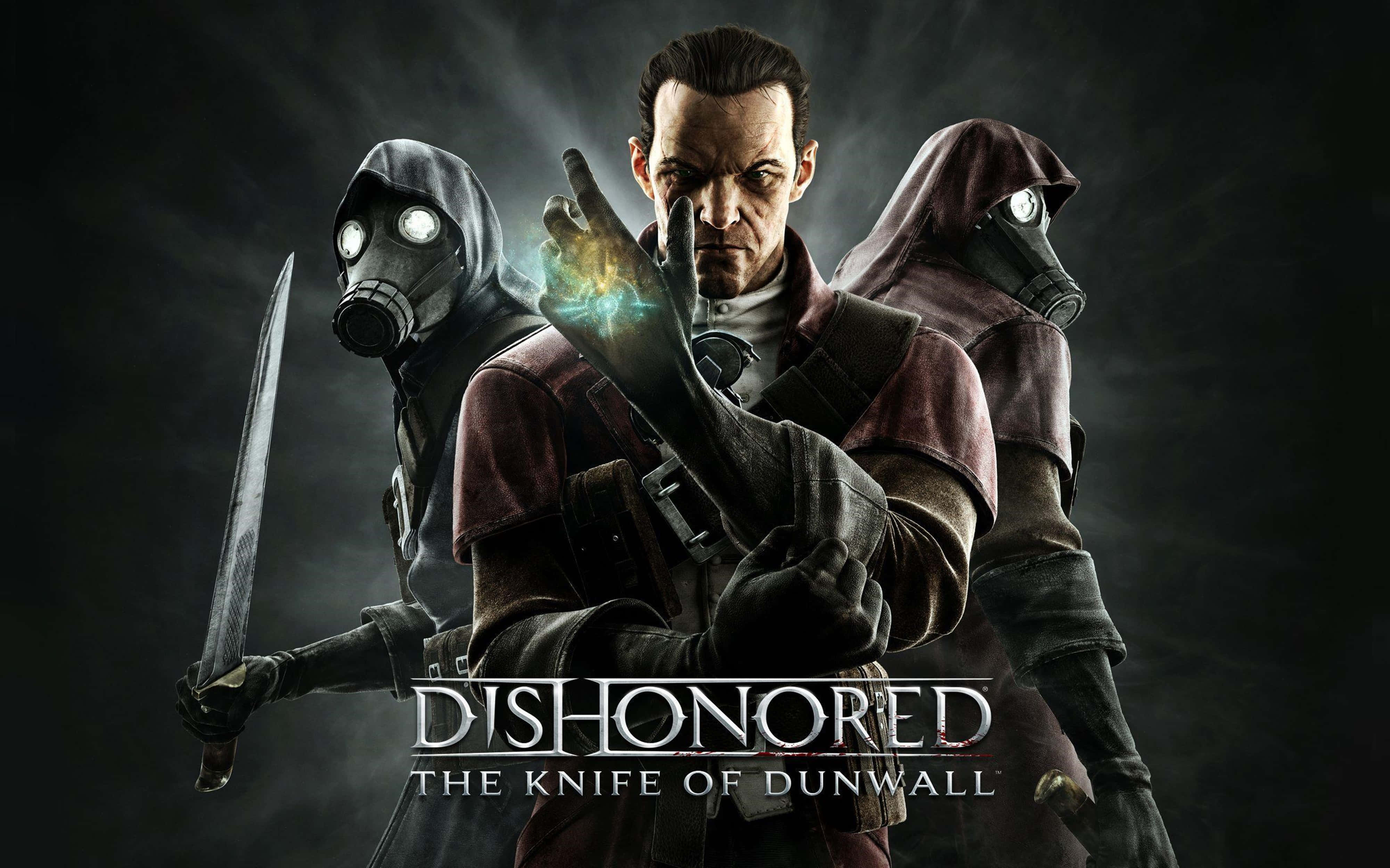 4K Dishonored, red coat, glowing magic, 4K Desktop Wallpaper