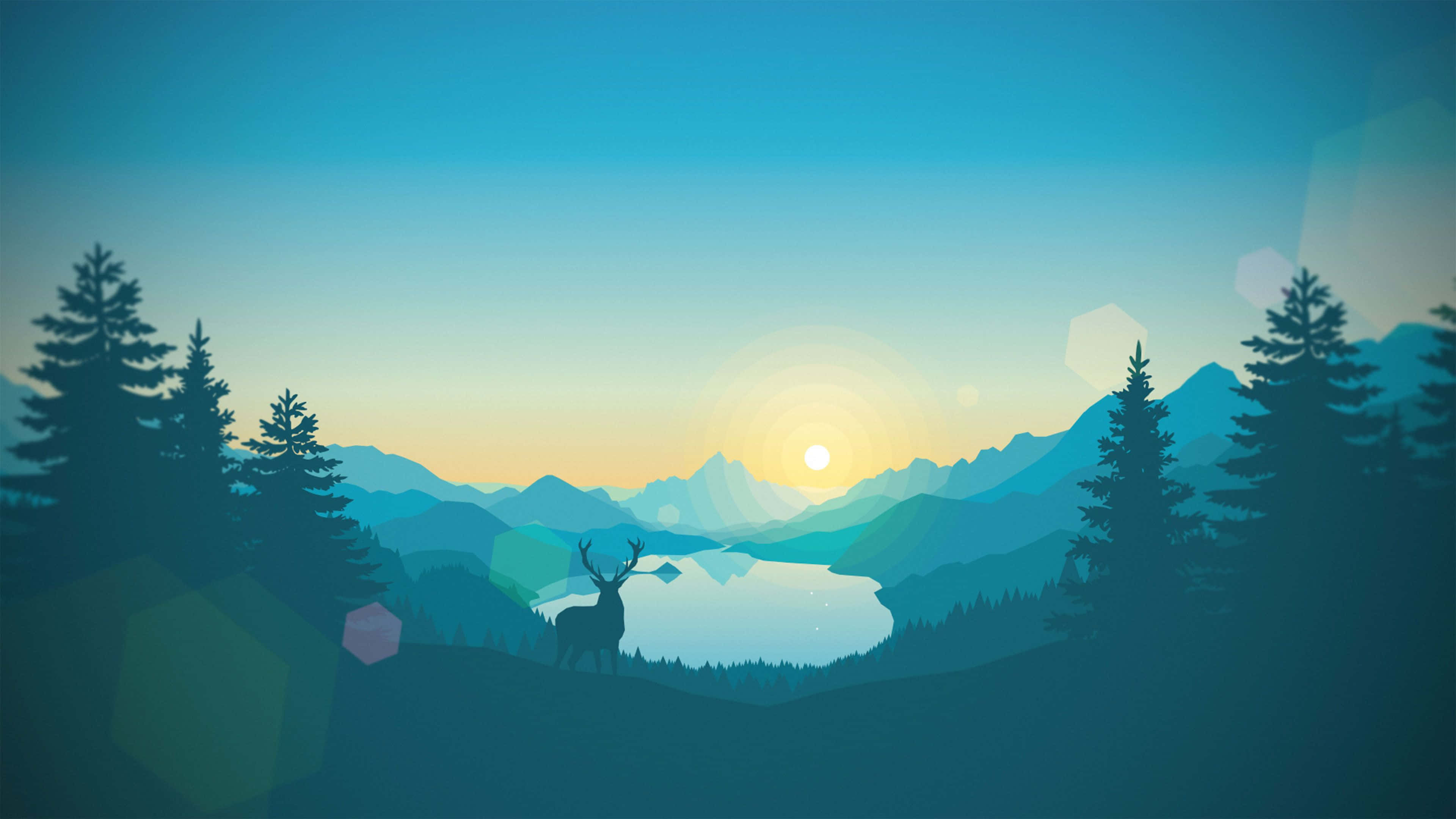 4K Display, 3840 x 2160, deer, 4K Desktop Wallpaper