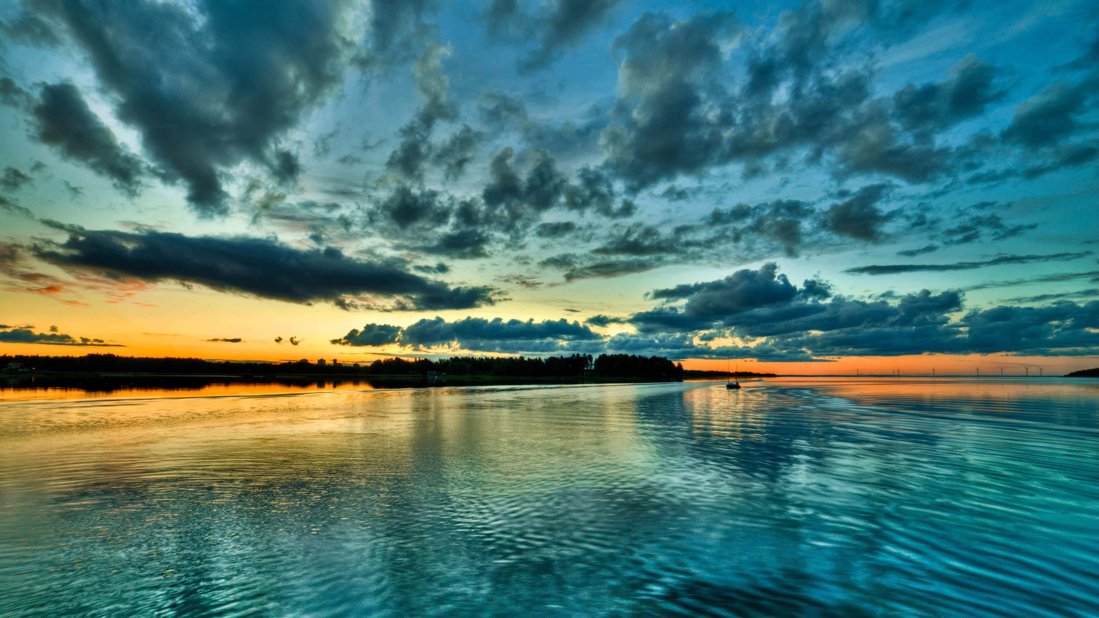 4K Display, 3840 x 2160, sunset, 4K Desktop Wallpaper