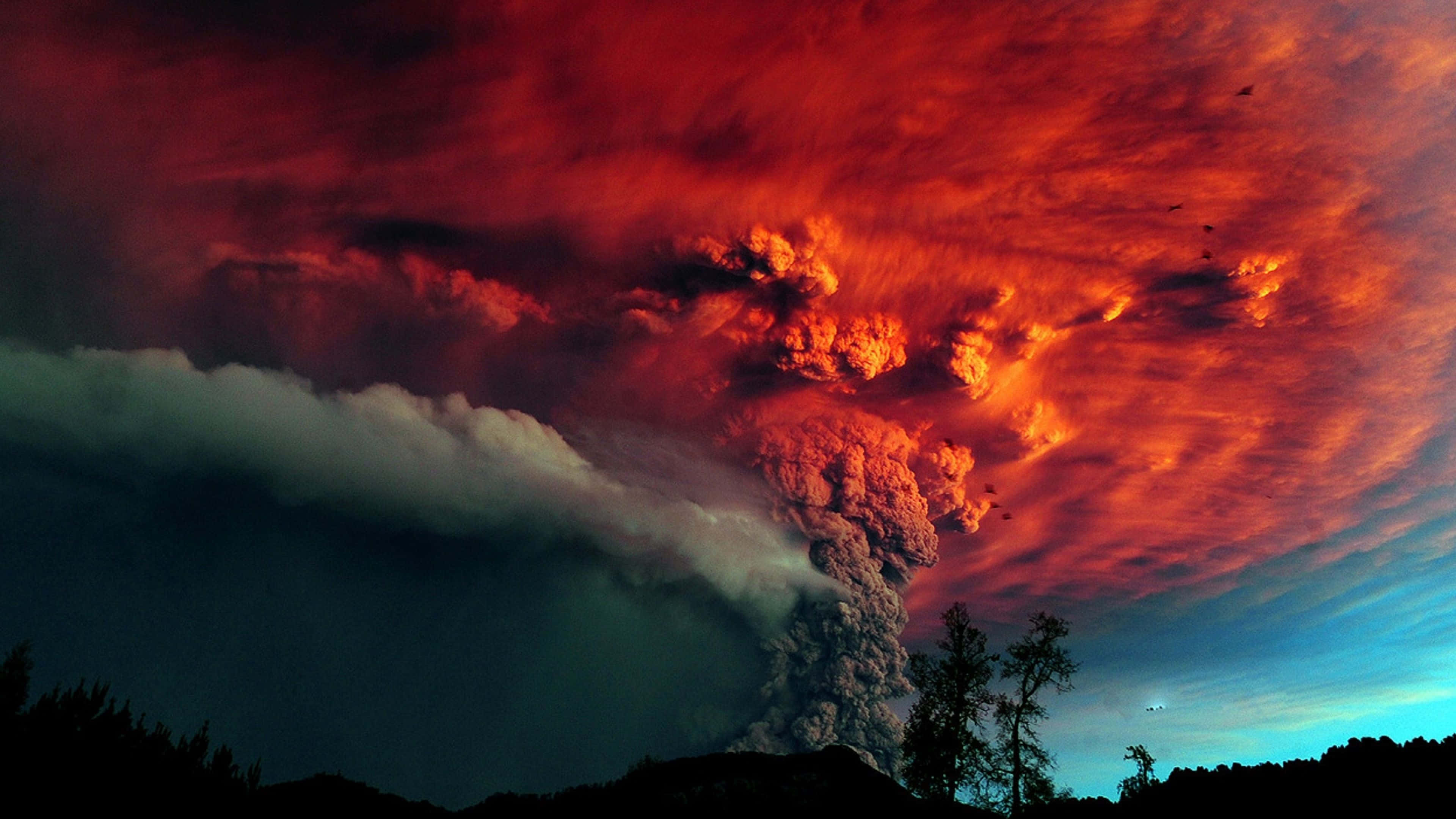 4K Display, 3840 x 2160, volcanic eruption, 4K Desktop Wallpaper