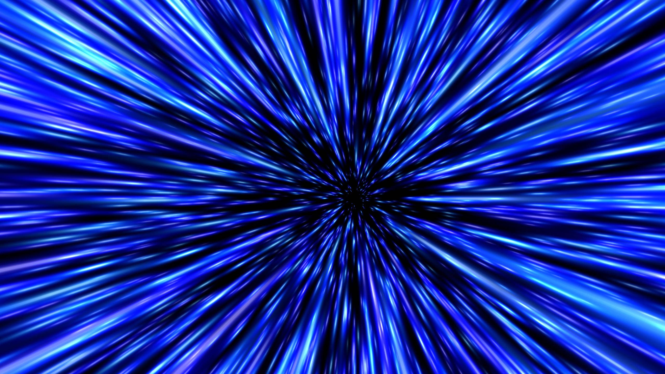 4K, moving optical illusion, blue light streaks, 2K Desktop Wallpaper