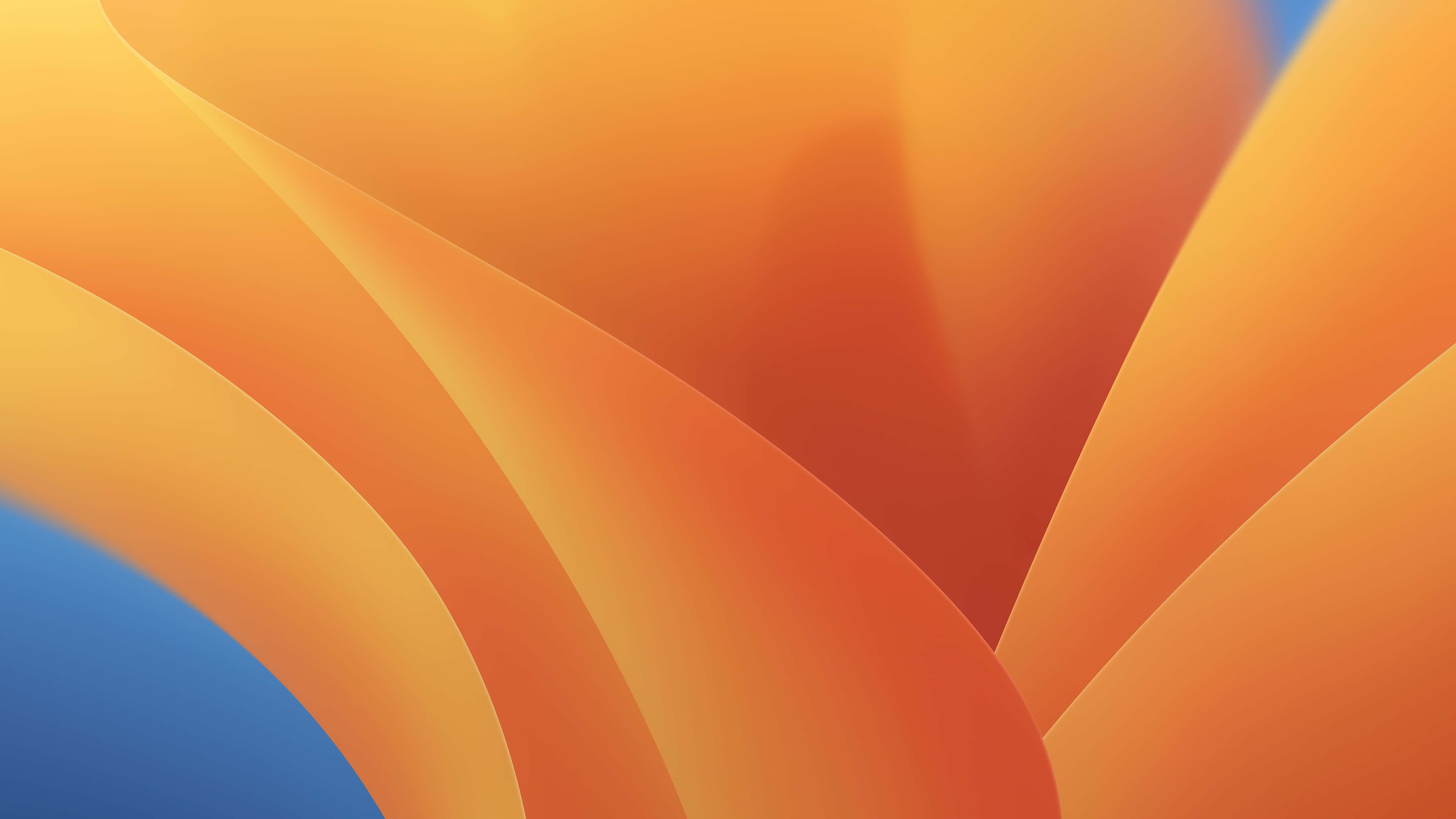 4K Retina Display, orange, blue, 5K Desktop Wallpaper