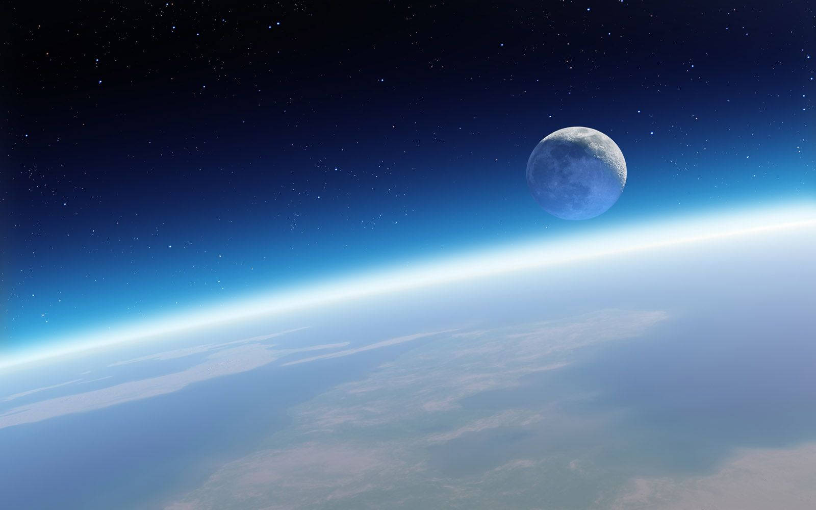 4K Earth, Earth, Moon, HD Desktop Wallpaper