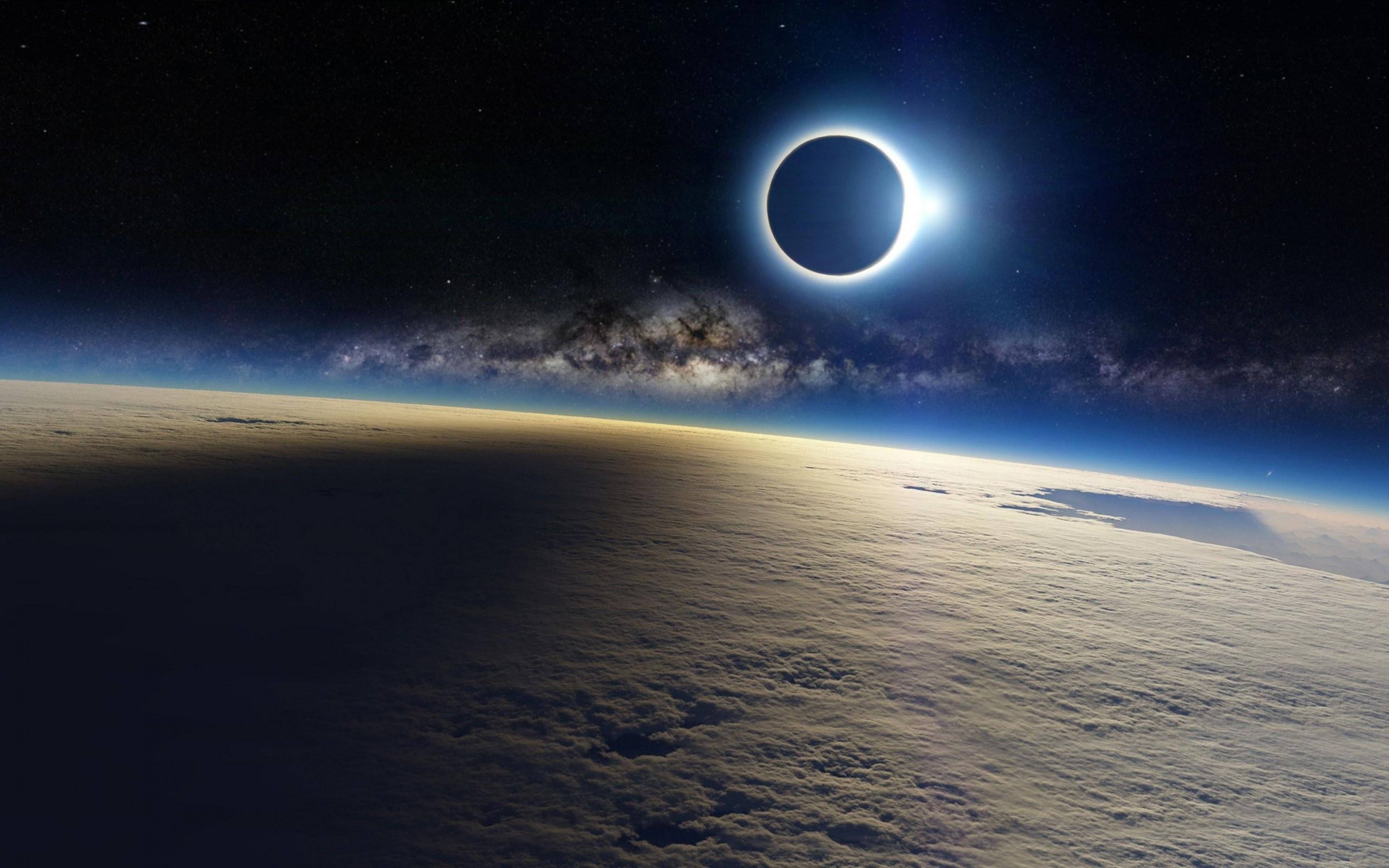 4K Earth, solar eclipse, space, 4K Desktop Wallpaper